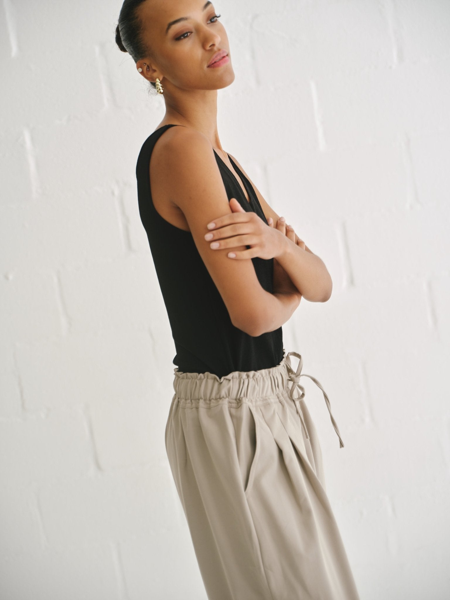 View our Italian viscose Knit Vest In Black - by Tribute Store