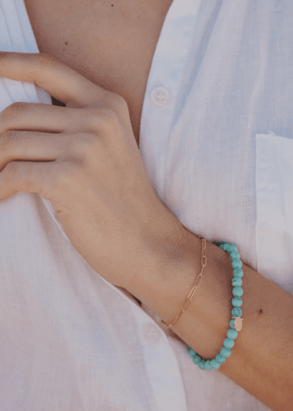 View our Italian Waterproof Paperclip “Paris” Bracelet - by Tribute Store
