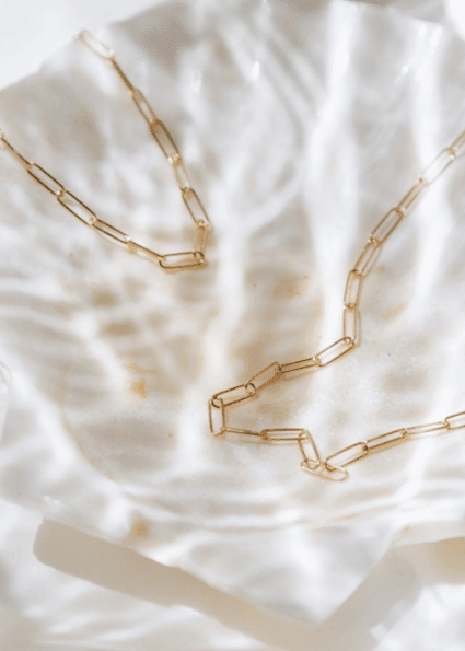 View our Italian Waterproof Paperclip “Paris” Bracelet - by Tribute Store