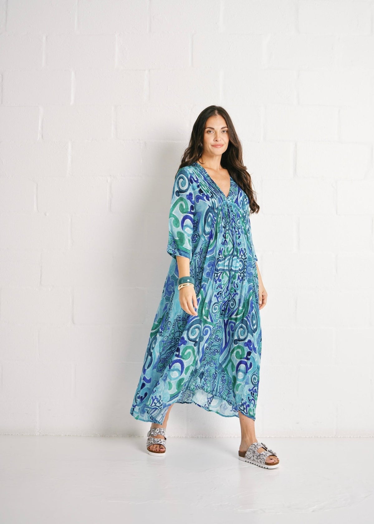 View our Jolie Elaine Dress In Ocean - by Tribute Store