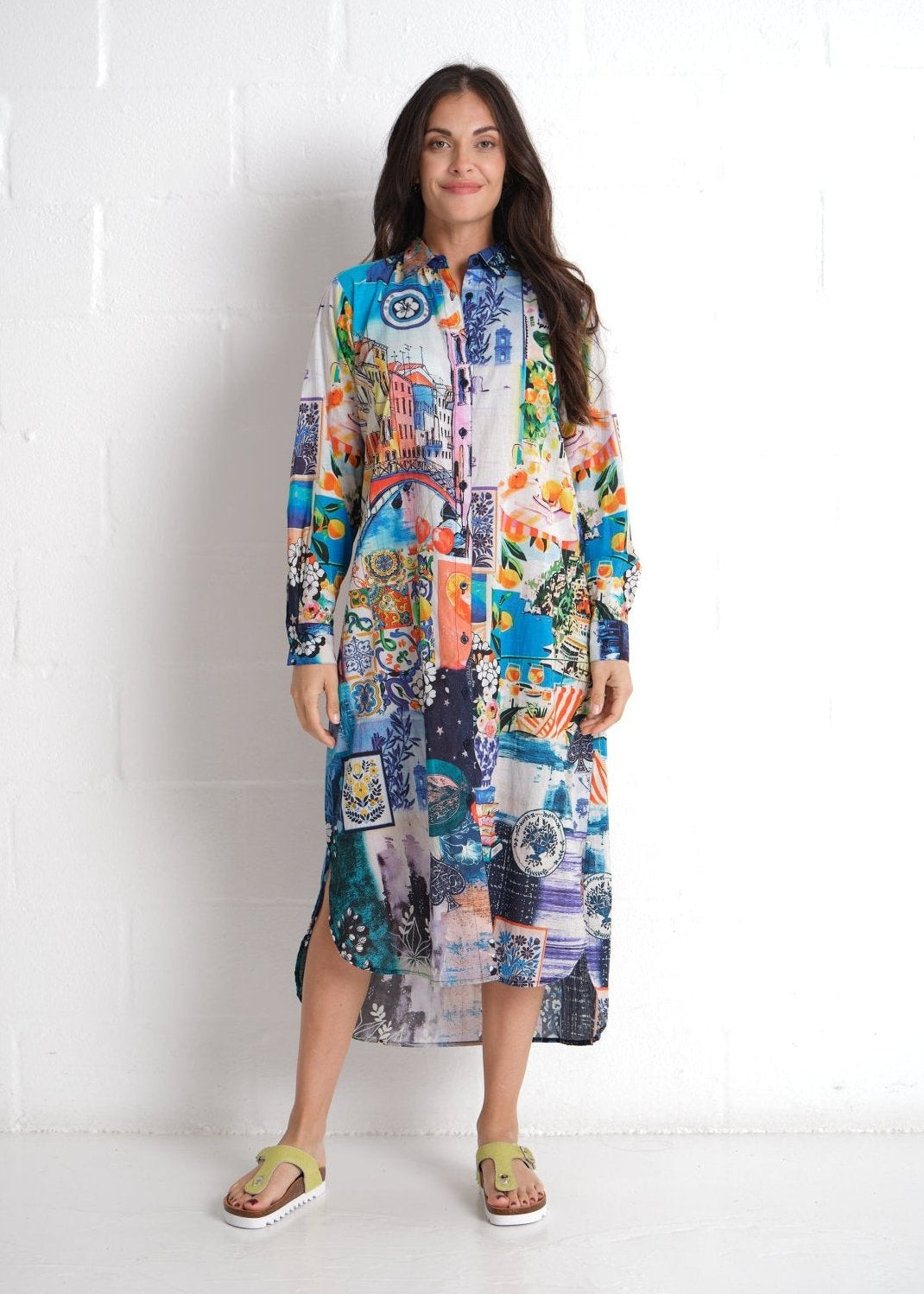 View our Jolie Elmey Dress In Purple Multicolour - by Tribute Store