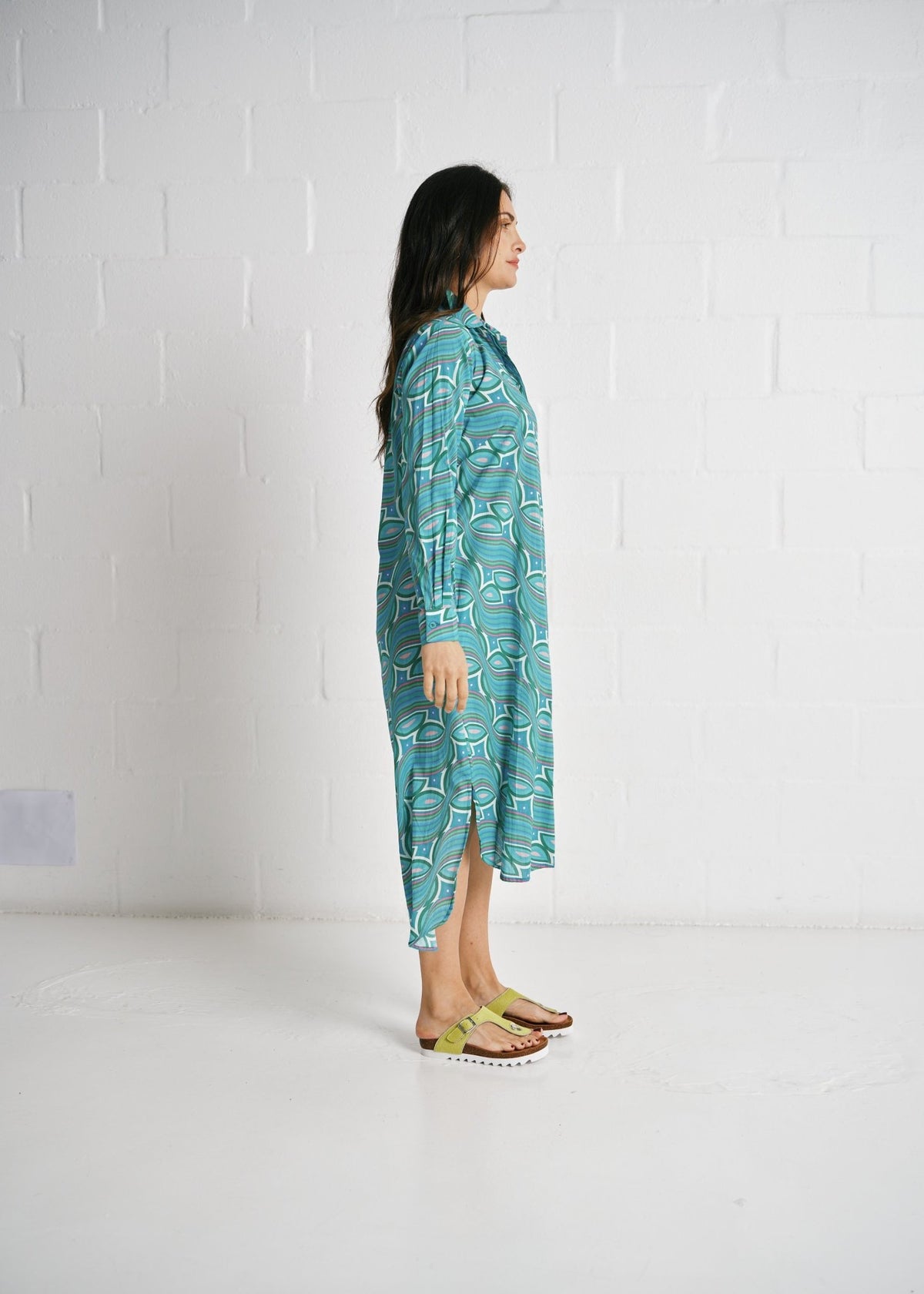 View our Jolie Elmey Dress In Turquoise Multicolour - by Tribute Store