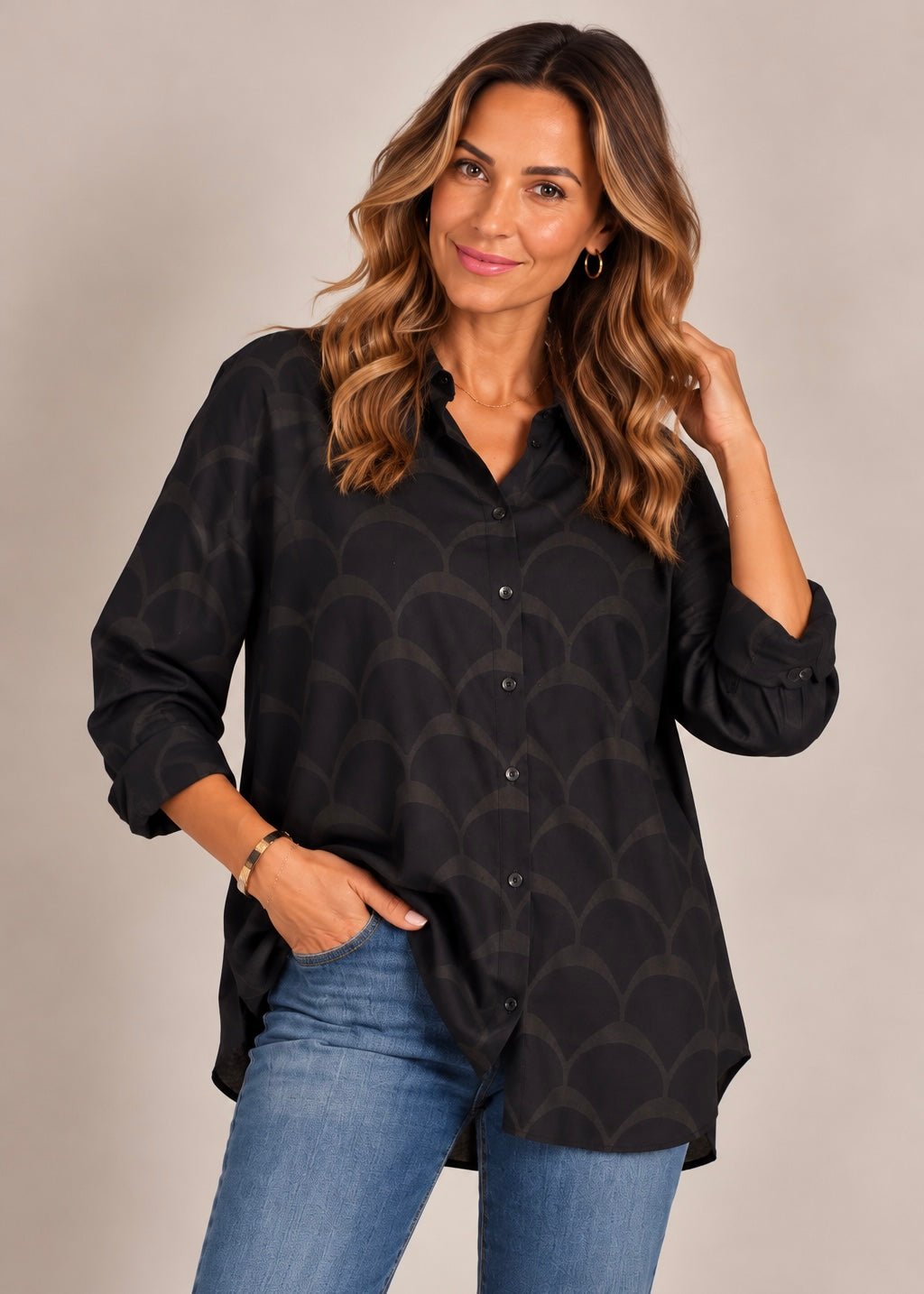View our Jolie Rihanna Shirt In Black - by Tribute Store