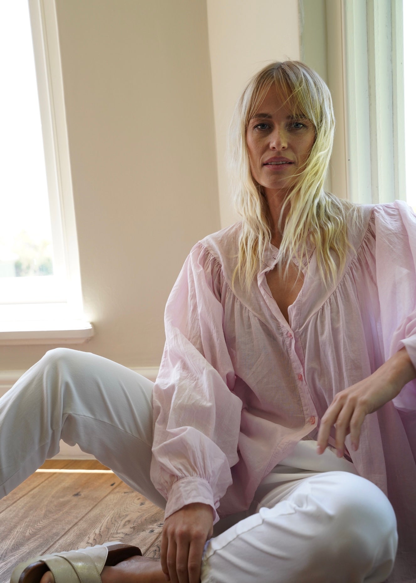 View our Joplin Italian Summer Cotton Boho Blouse In Pink - by Tribute Store