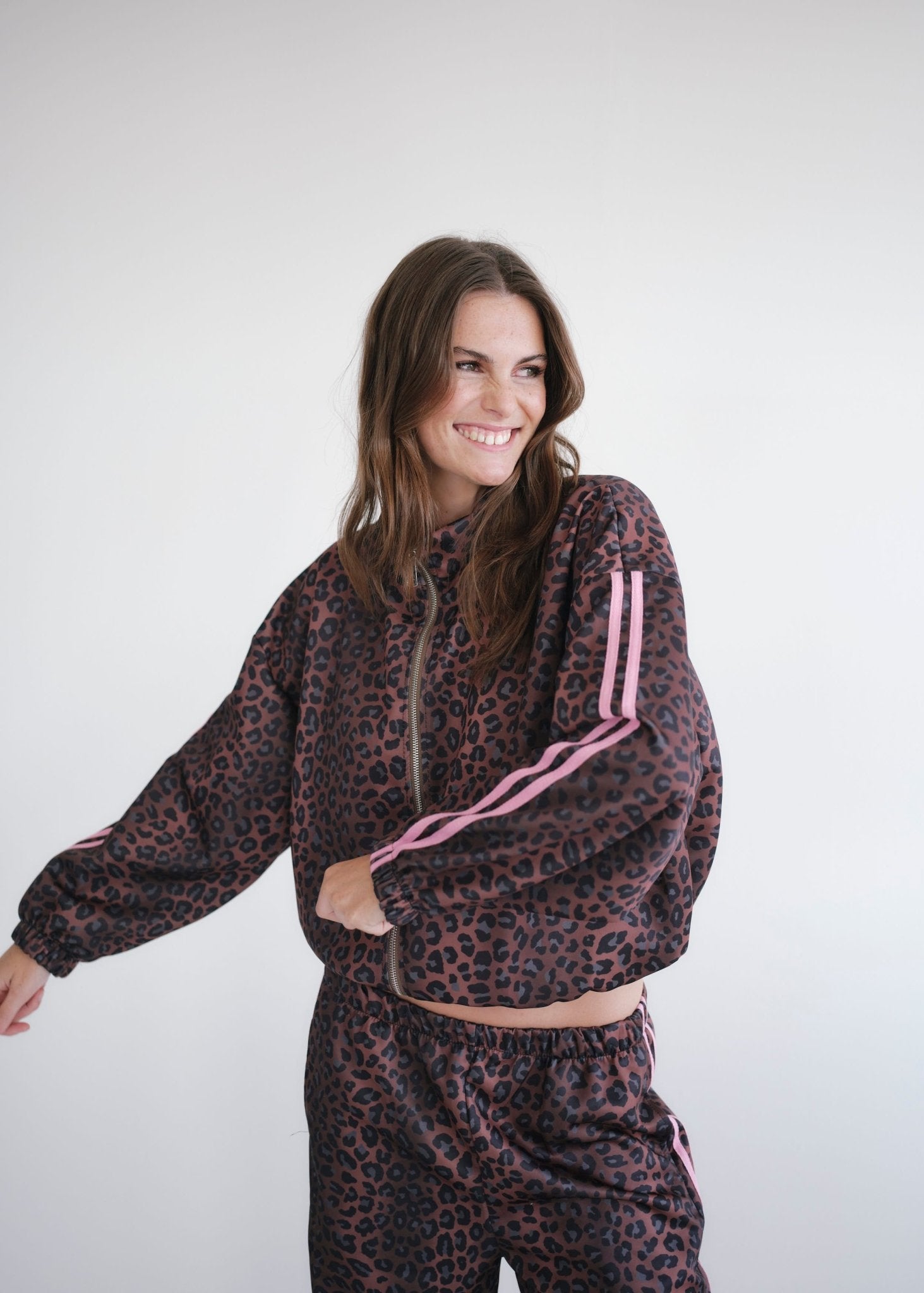 View our Leopard Rose Track Top - by Tribute Store