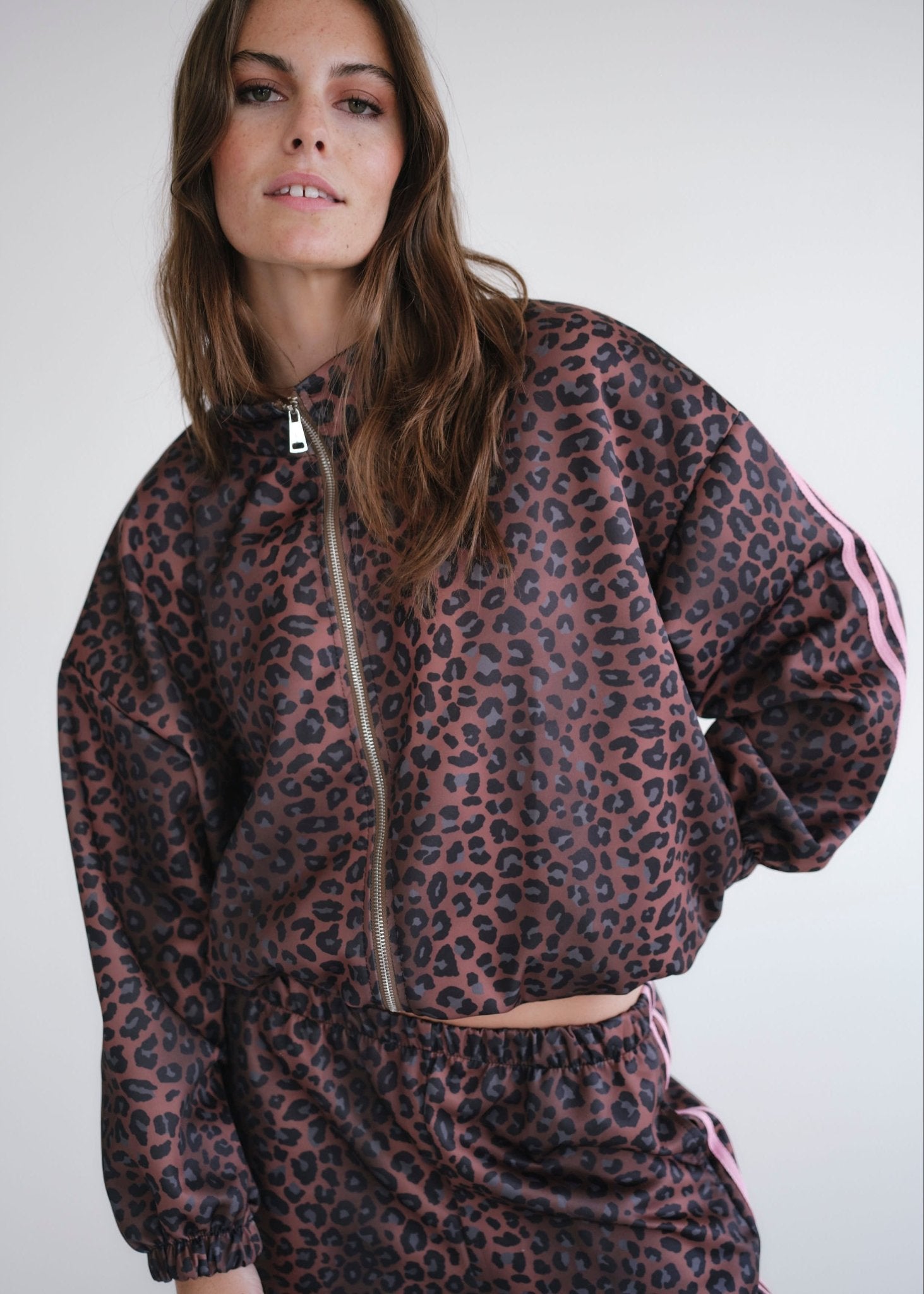 View our Leopard Rose Track Top - by Tribute Store