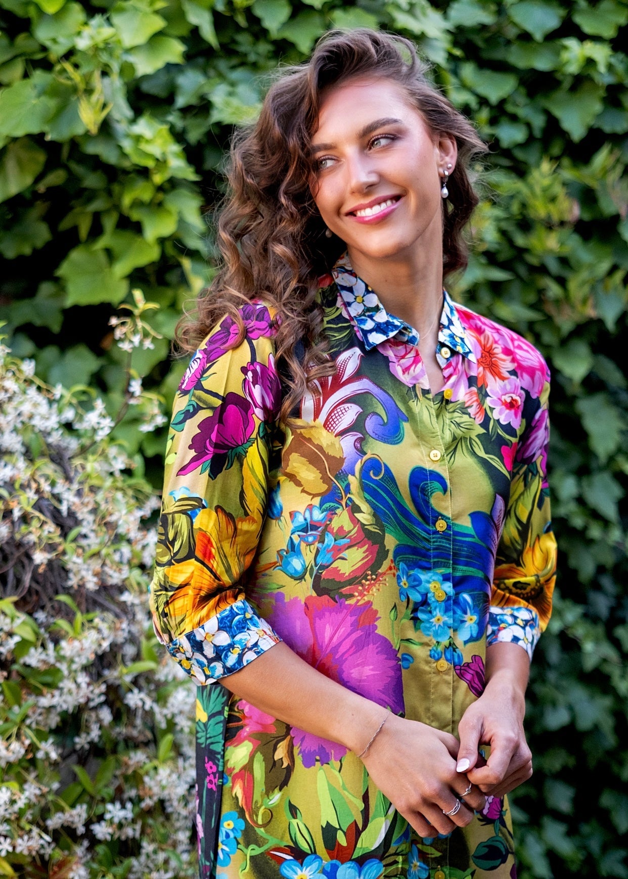 View our Lindi Dress With Floral Tropical Print - by Tribute Store