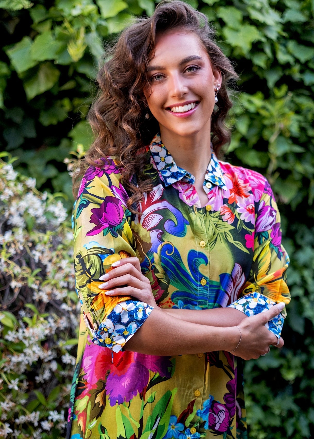 View our Lindi Dress With Floral Tropical Print - by Tribute Store