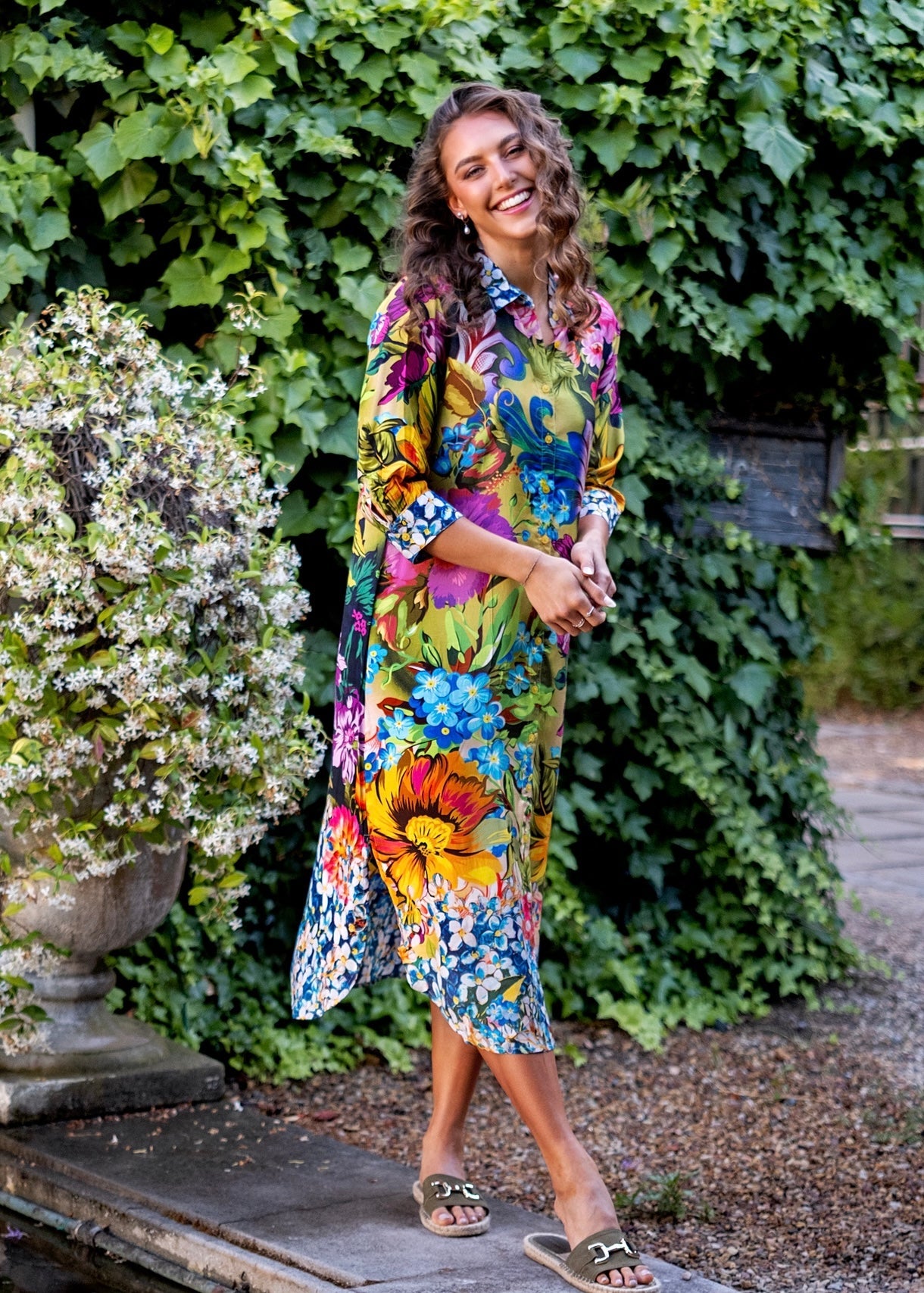 View our Lindi Dress With Floral Tropical Print - by Tribute Store