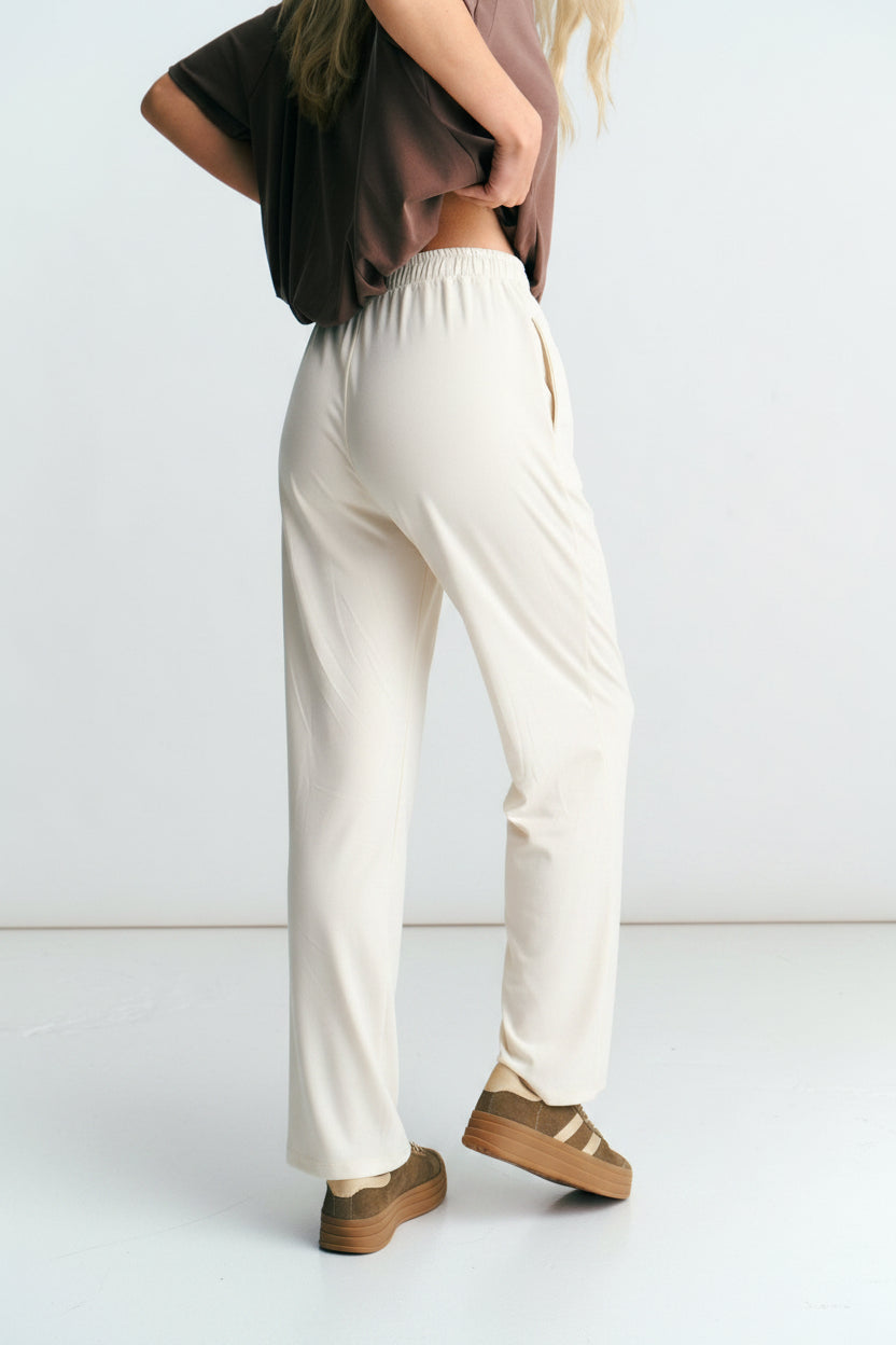 View our Malibu Butter Feel Palazzo Pants In Beige - by Tribute Store