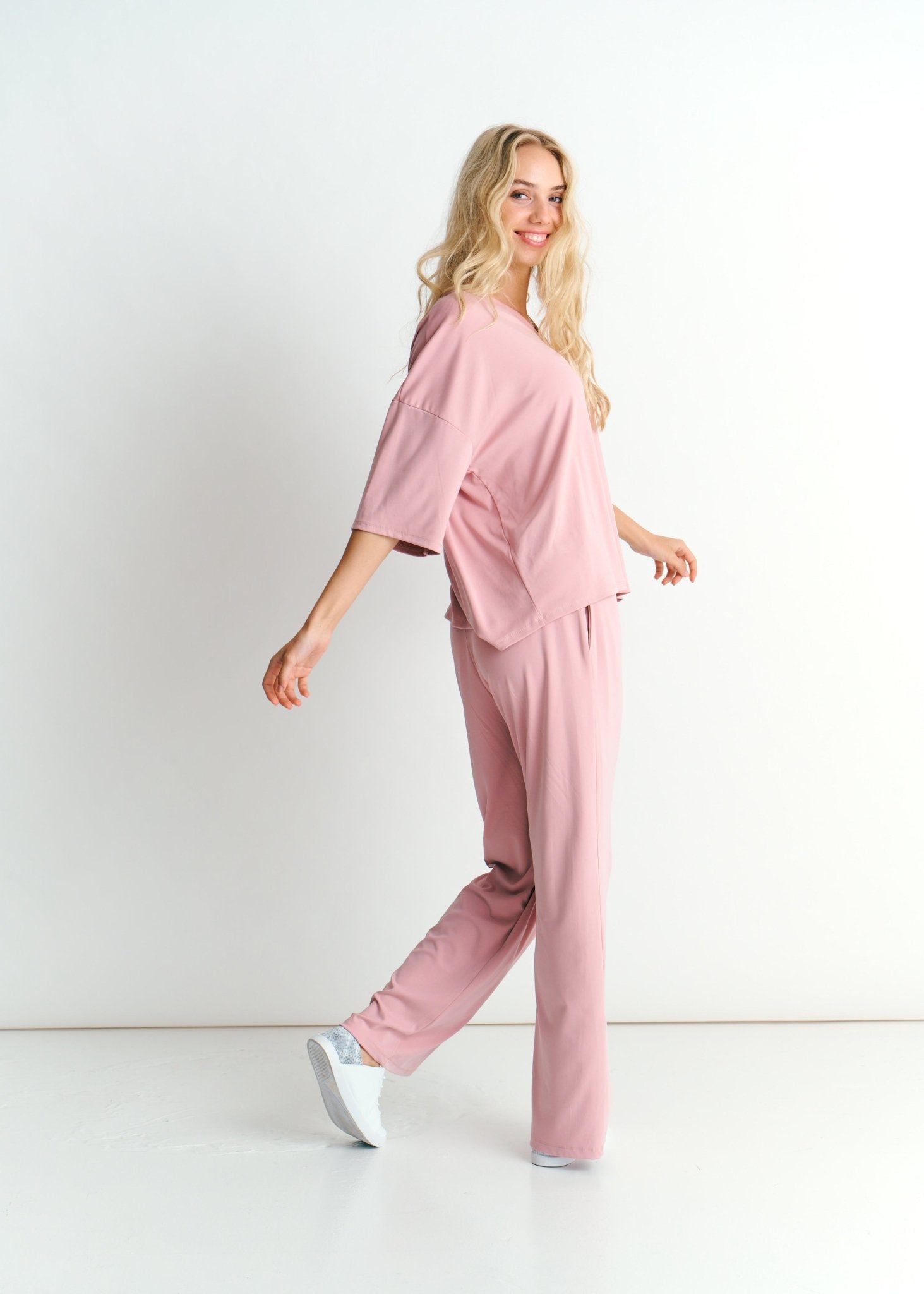 View our Malibu Butter Feel Palazzo Pants In Dirty Pink - by Tribute Store