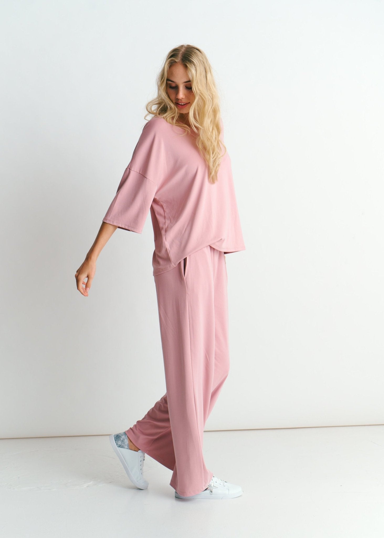 View our Malibu Butter Feel Palazzo Pants In Dirty Pink - by Tribute Store