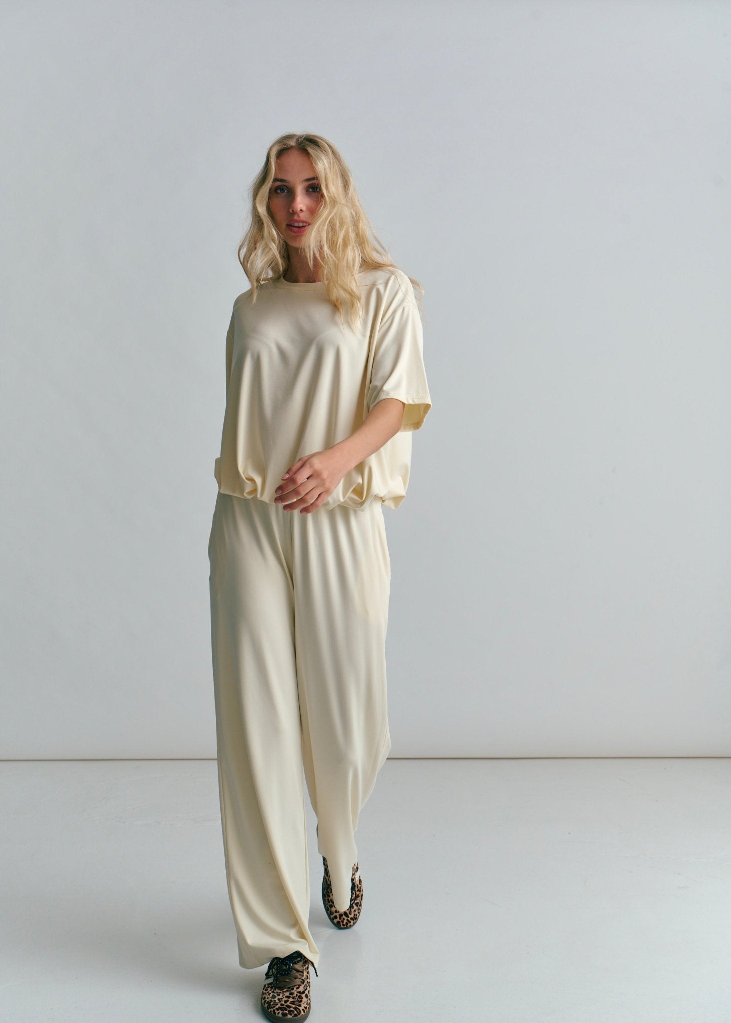 View our Maui Butter Feel Bubble Tee In Butter Yellow - by Tribute Store