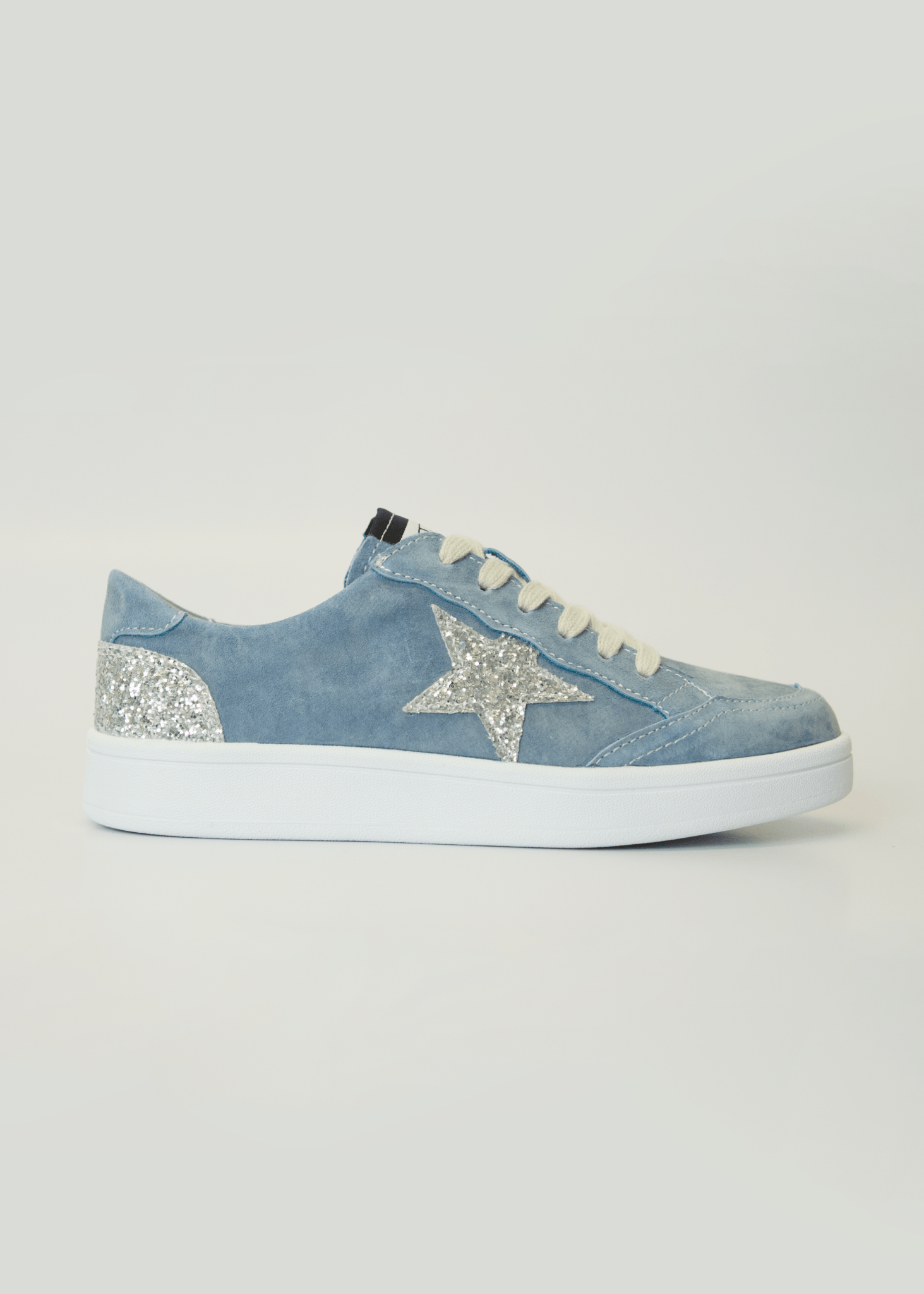View our Mia Leather Sneaker In Light Blue - by Tribute Store