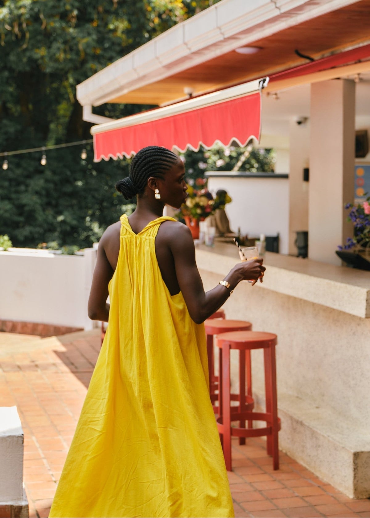 View our Panama Twisted Shoulder Maxi In Mustard - by Tribute Store
