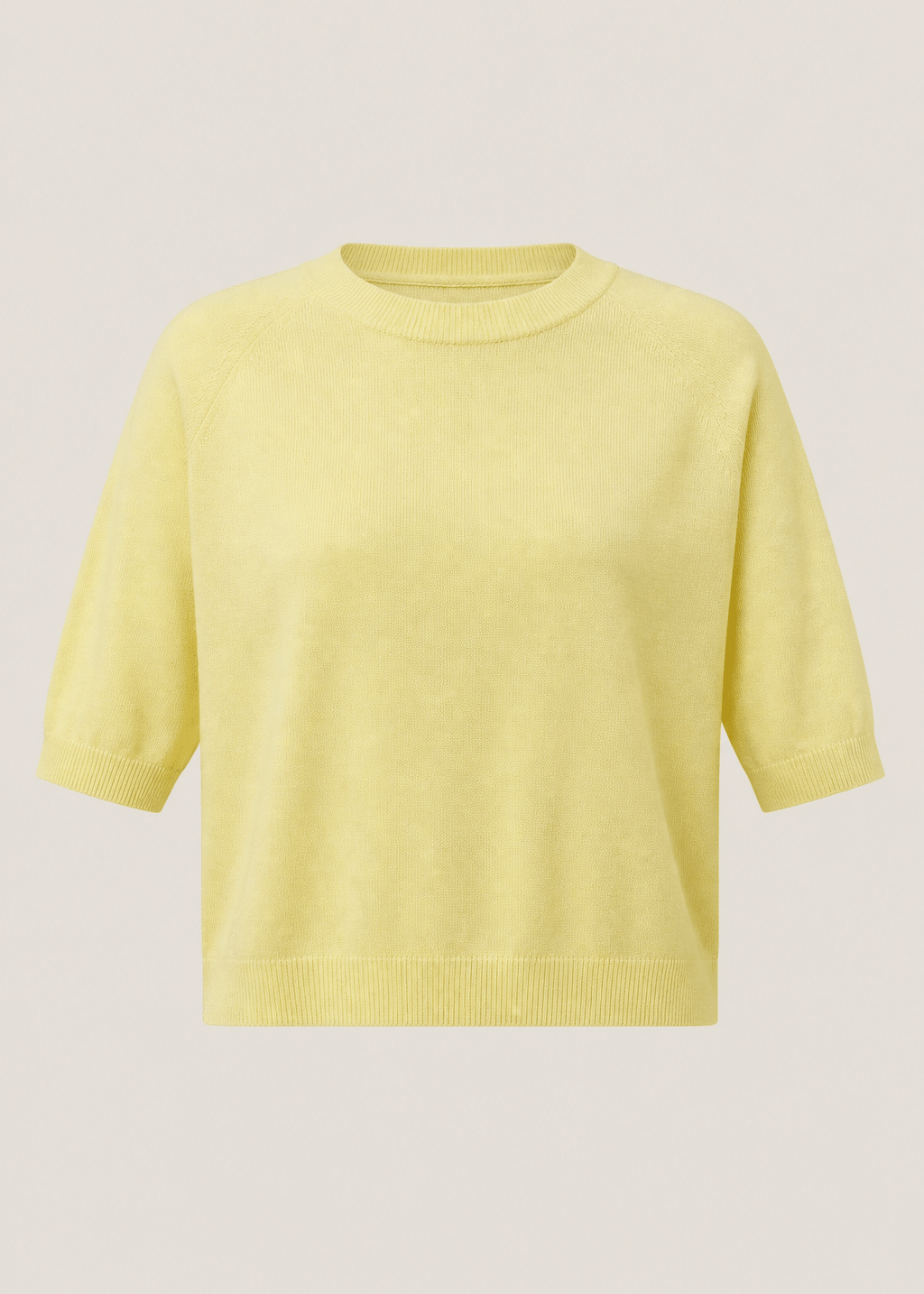 View our Piana Italian Butter Soft Crew Neck Knit Yellow - by Tribute Store