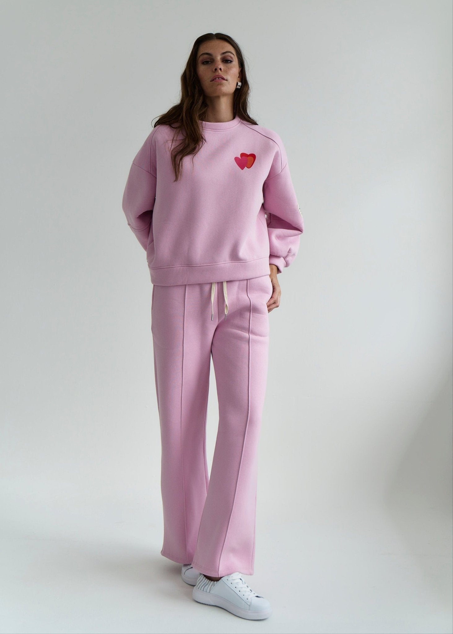 View our Positive Vibes Only Italian Track Pants in Pink - by Tribute Store