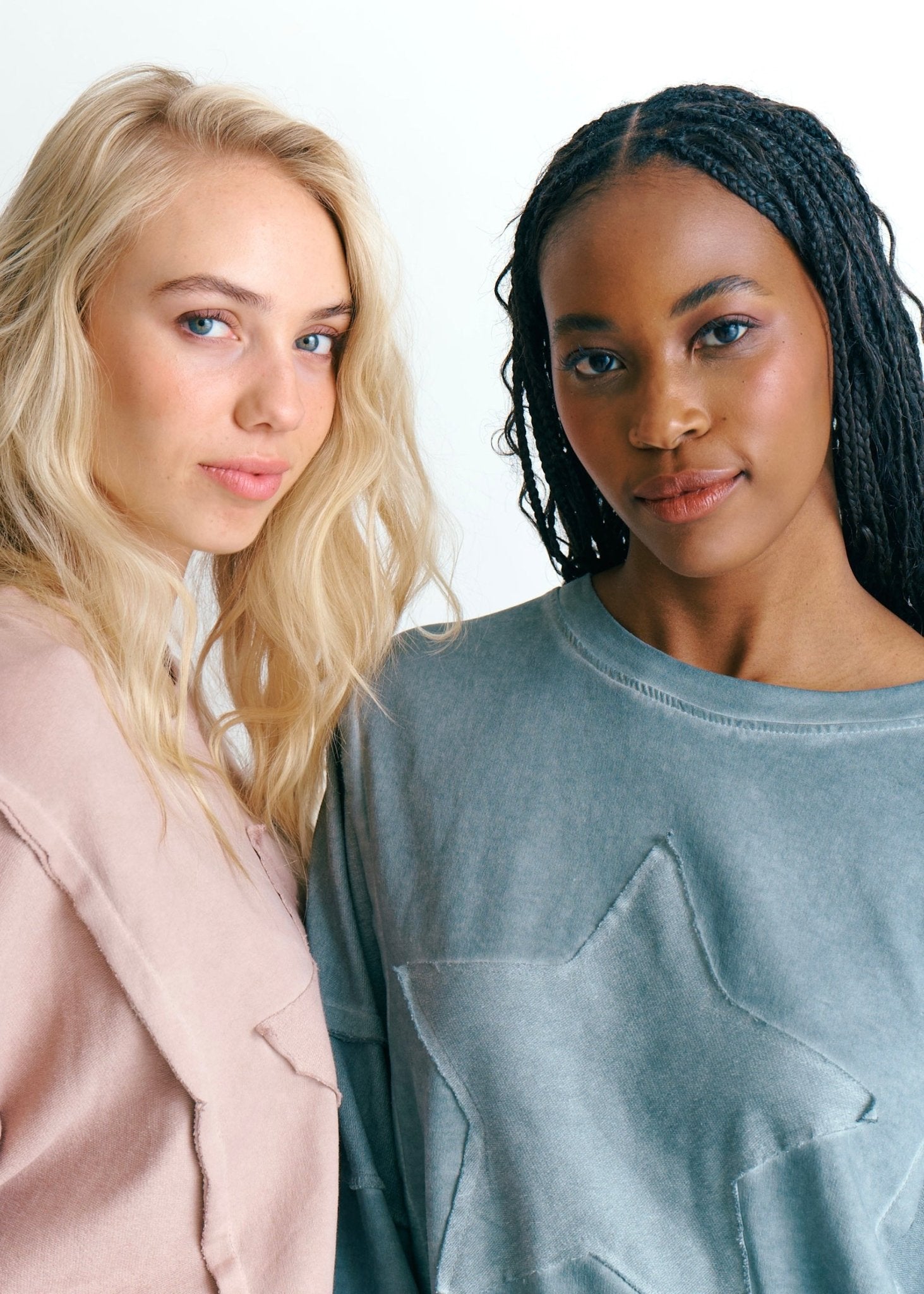 View our San Onofre Crew Neck Top With Star Print In Grey - by Tribute Store
