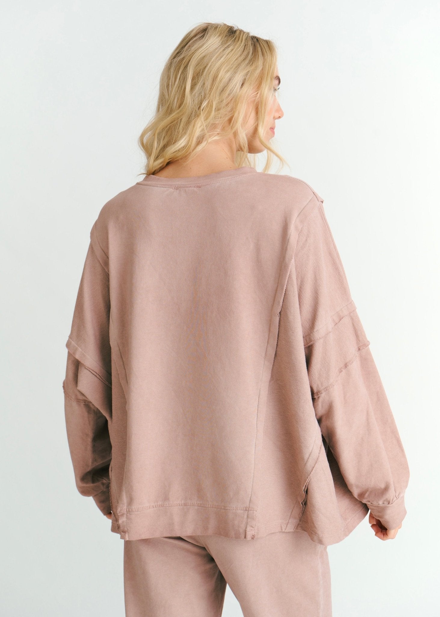 View our San Onofre Crew Neck Top With Star Print In Salmon - by Tribute Store