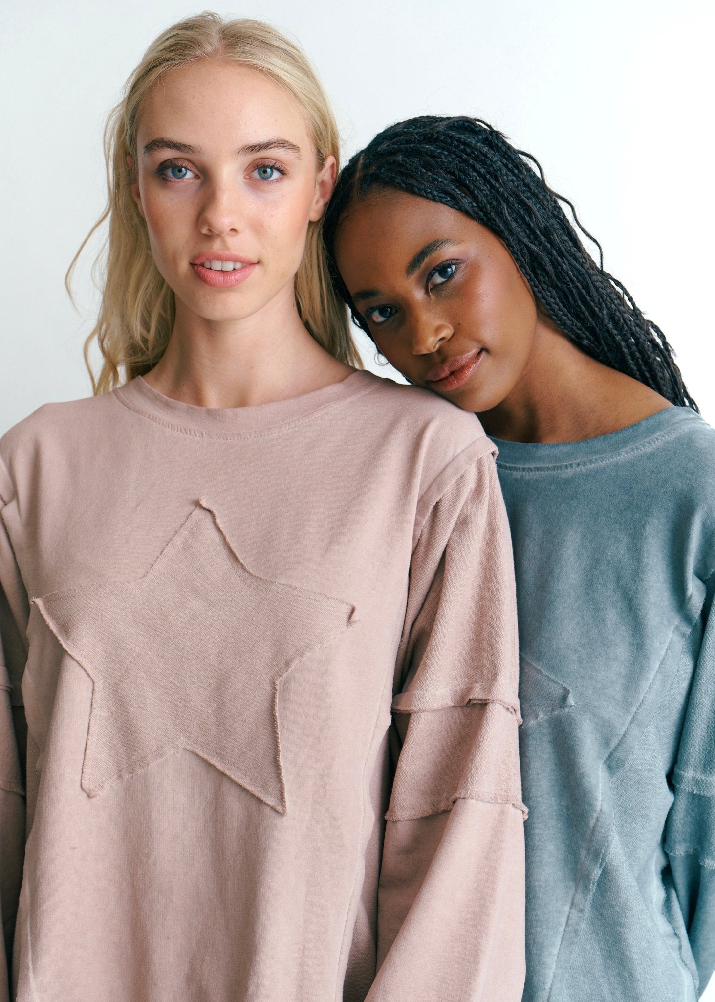 View our San Onofre Crew Neck Top With Star Print In Salmon - by Tribute Store