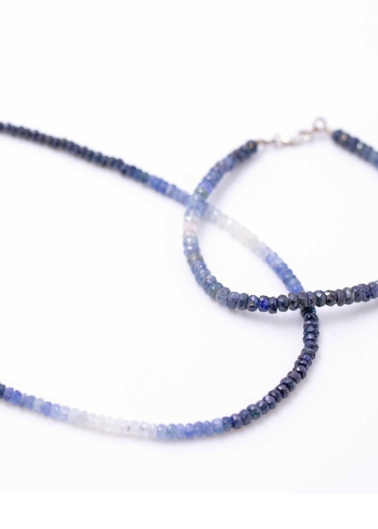 View our Sapphire Ombre button Stone Bracelet - by Tribute Store