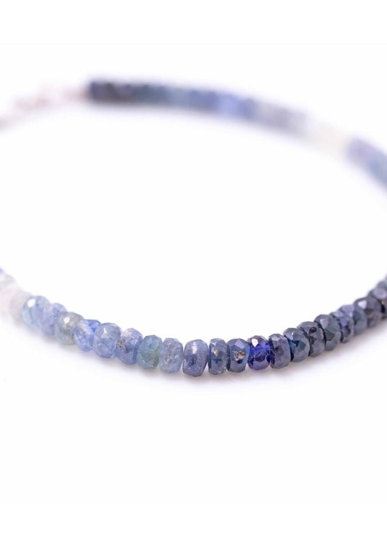 View our Sapphire Ombre button Stone Bracelet - by Tribute Store