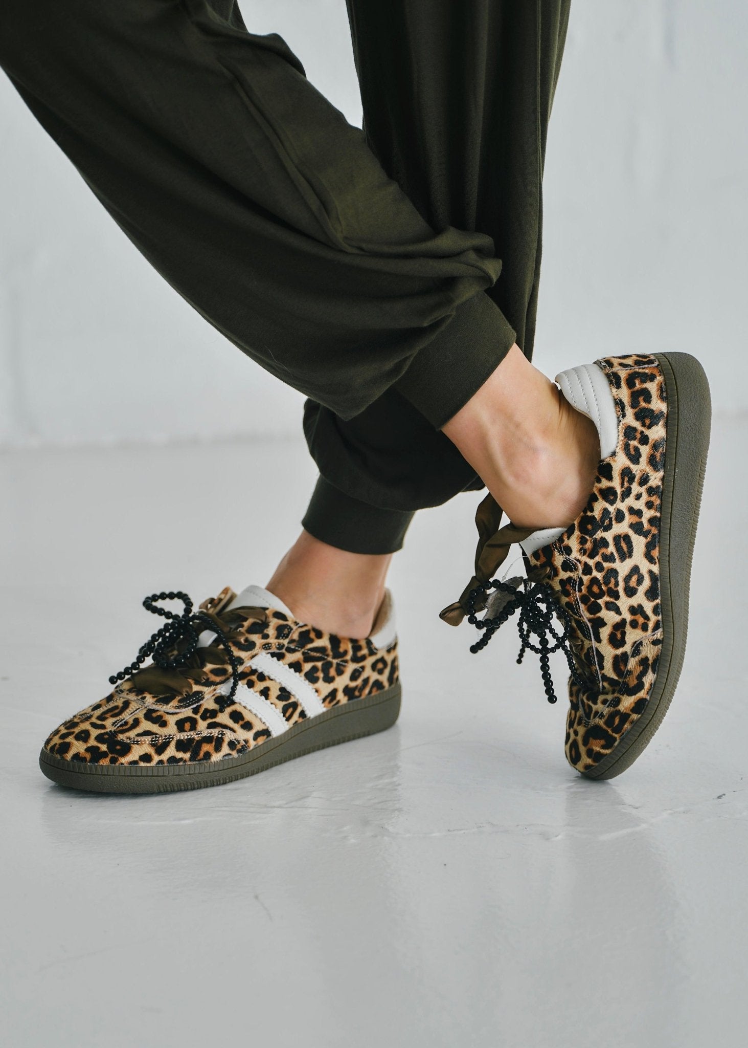 View our Shiloh Leather Sneaker In Leopard Print - by Tribute Store