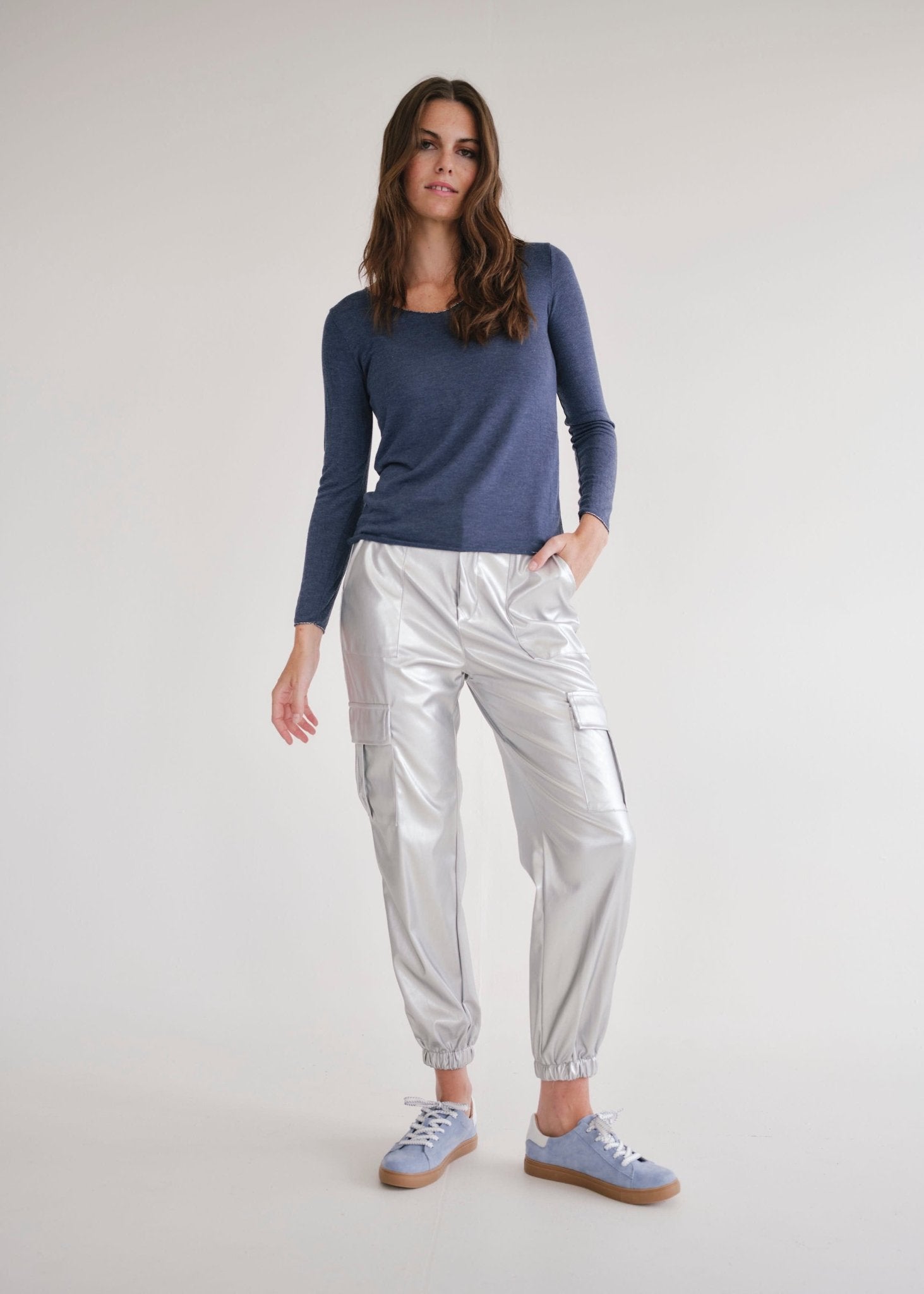 View our Silver Cargo Trousers - by Tribute Store