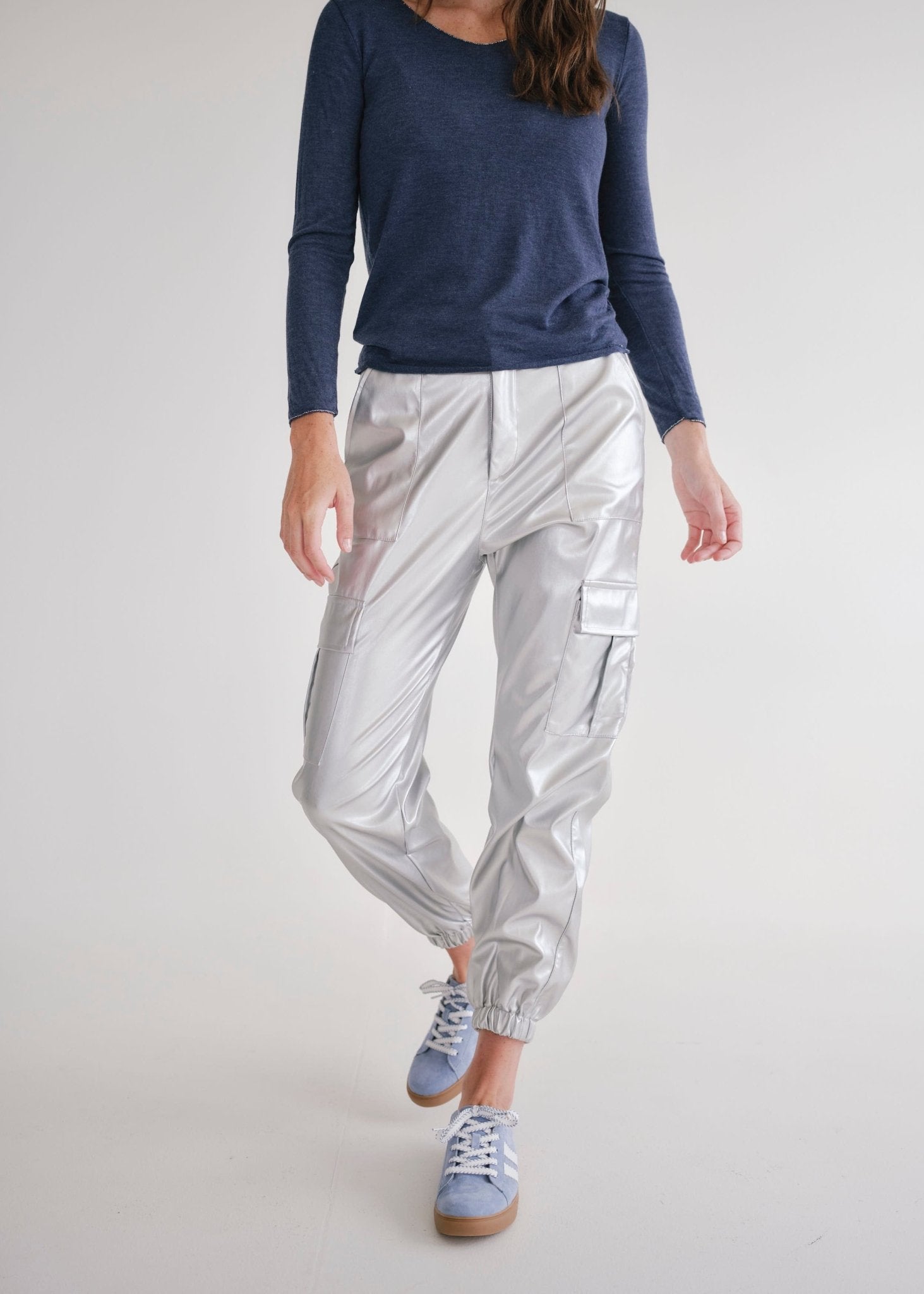 View our Silver Cargo Trousers - by Tribute Store