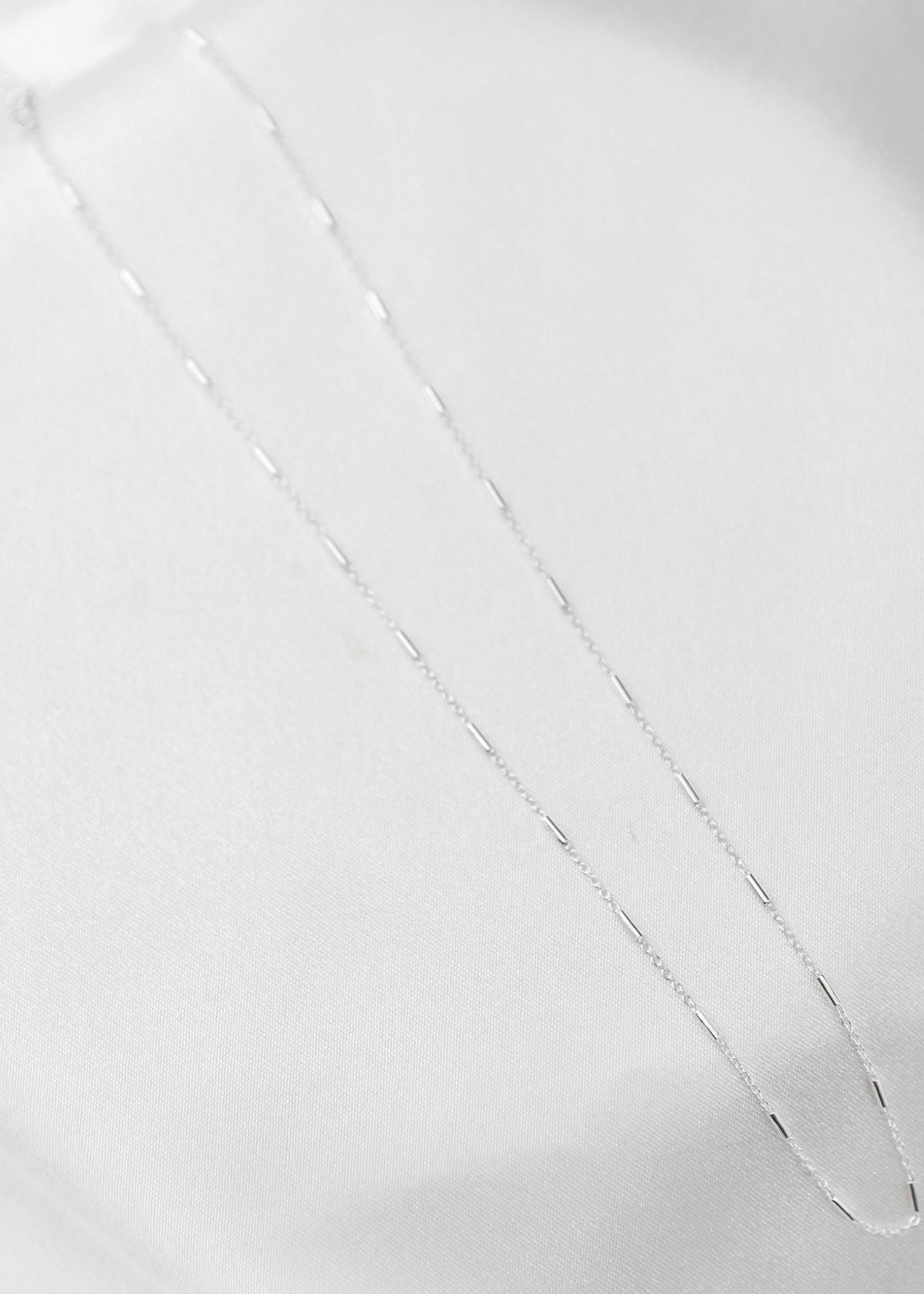 View our Silver Italian Waterproof Staggered Bar Necklace - by Tribute Store