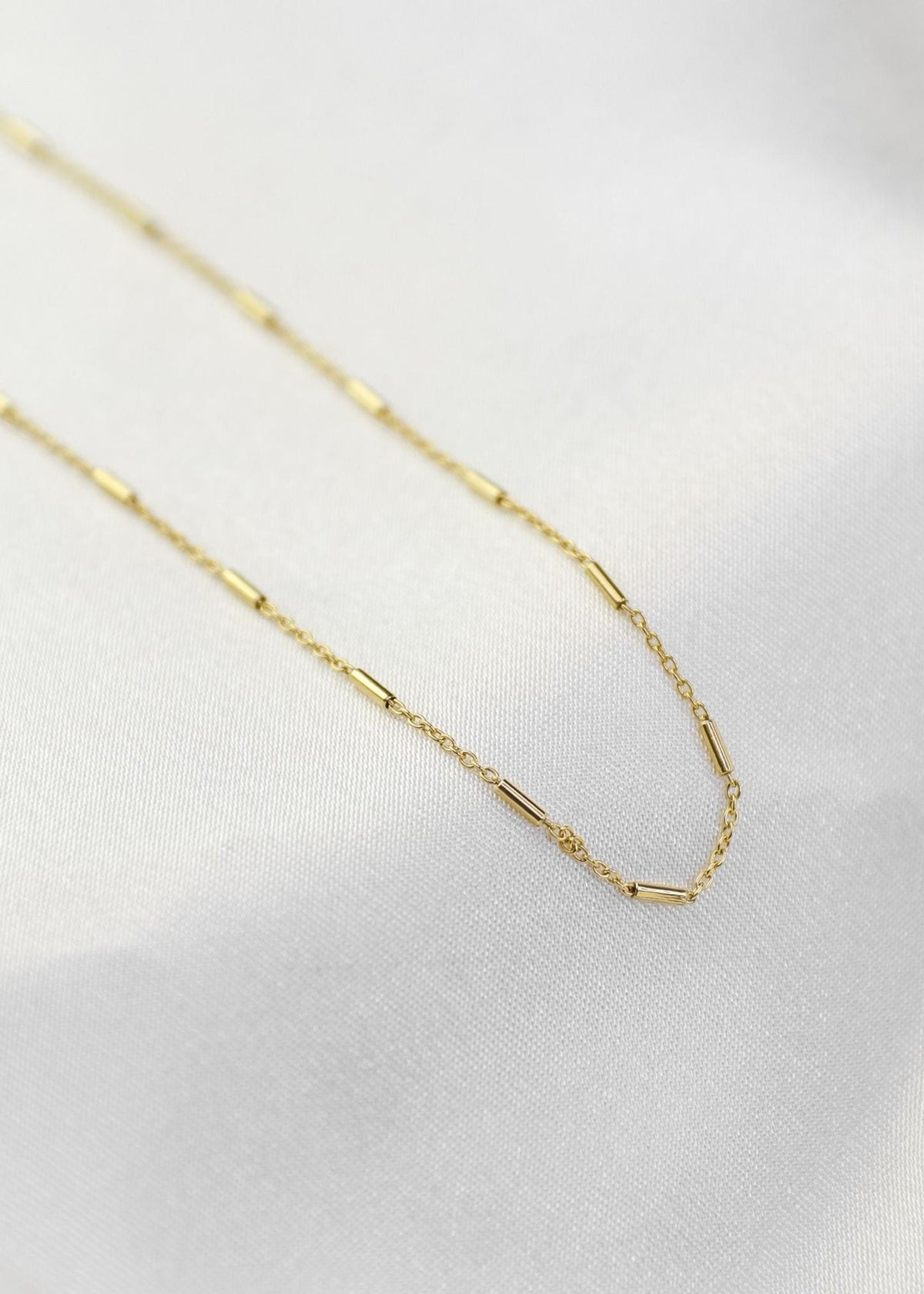 View our Silver Italian Waterproof Staggered Bar Necklace - by Tribute Store