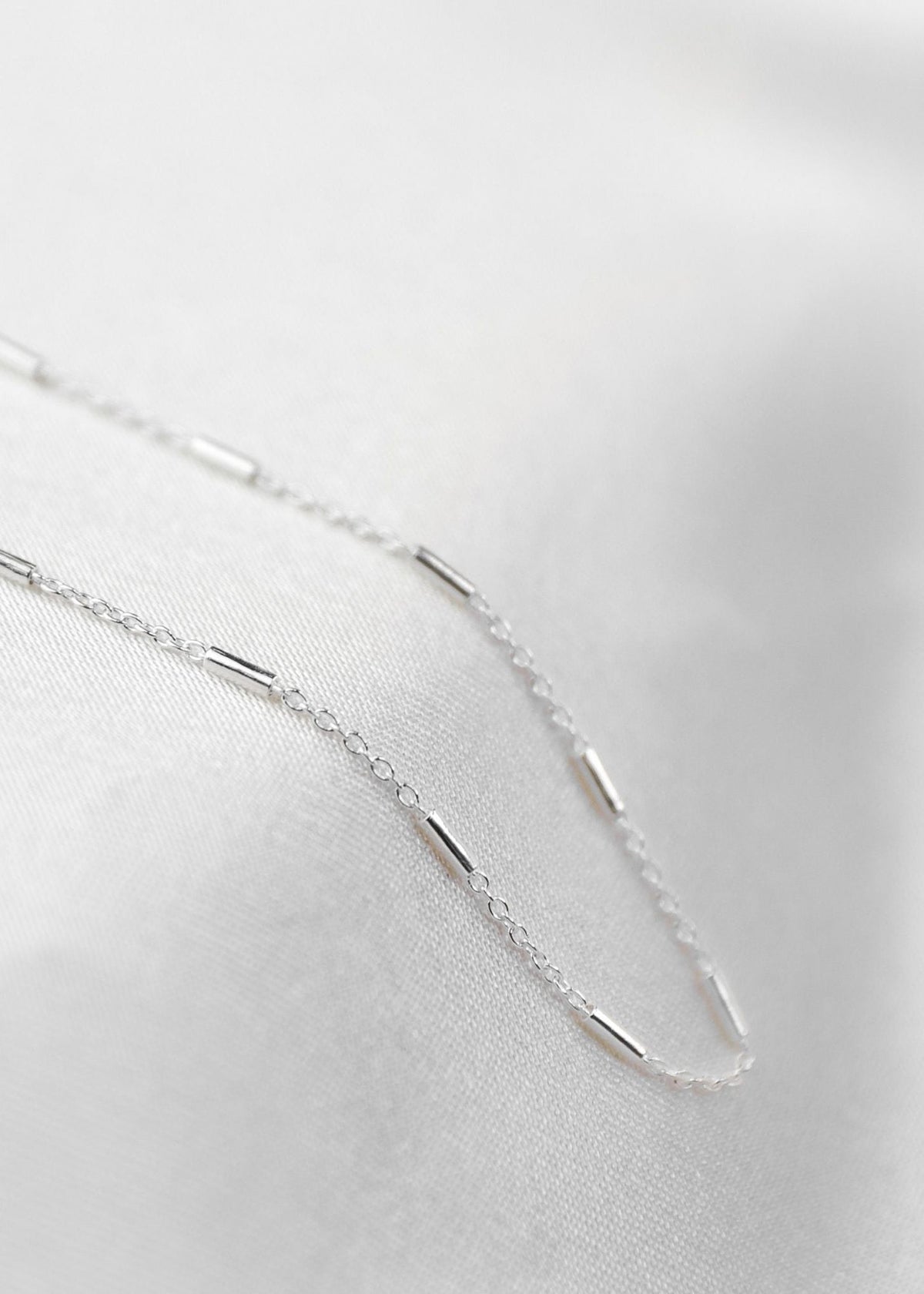 View our Silver Italian Waterproof Staggered Bar Necklace - by Tribute Store