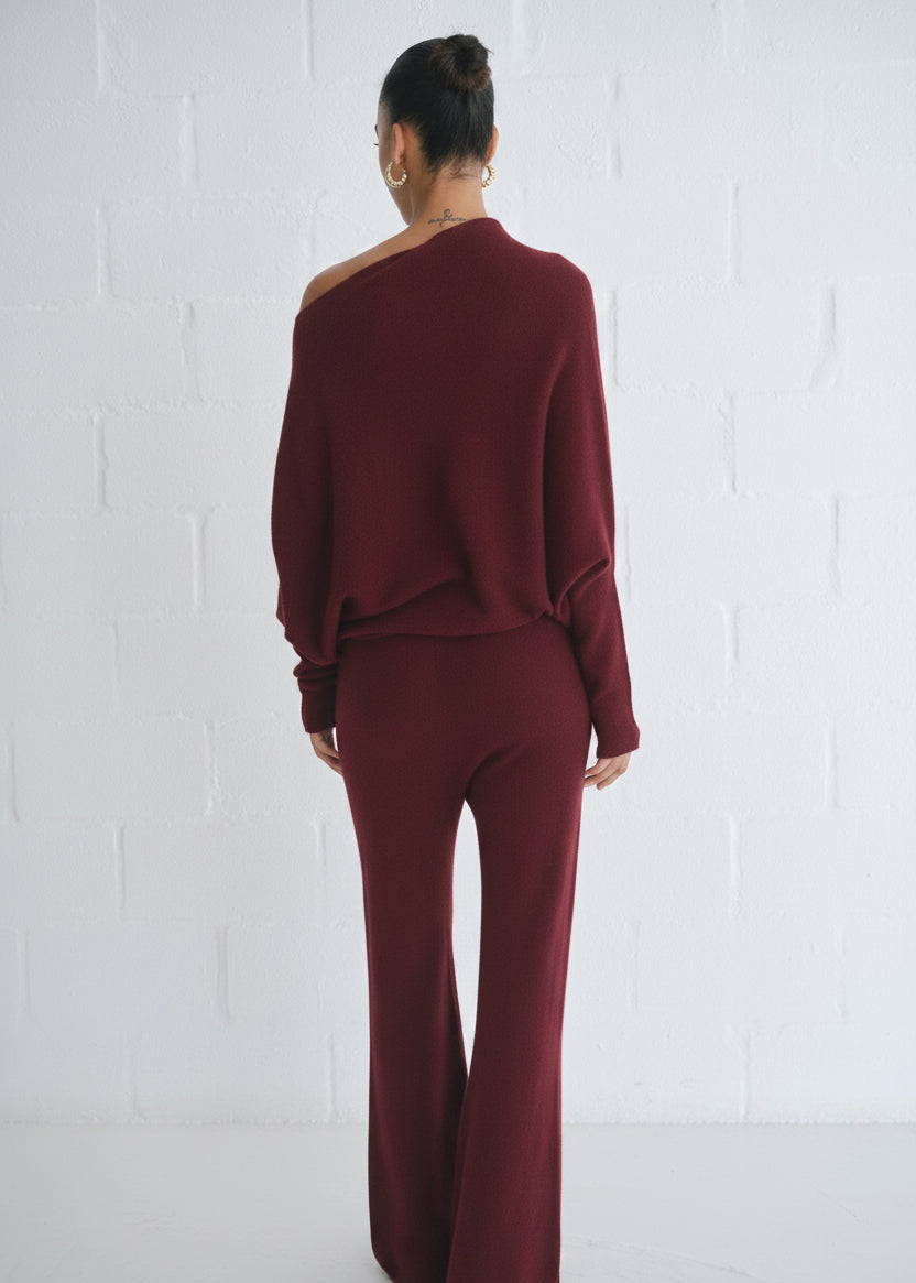 View our Sofia Italian Batwing Knit in Navy - by Tribute Store