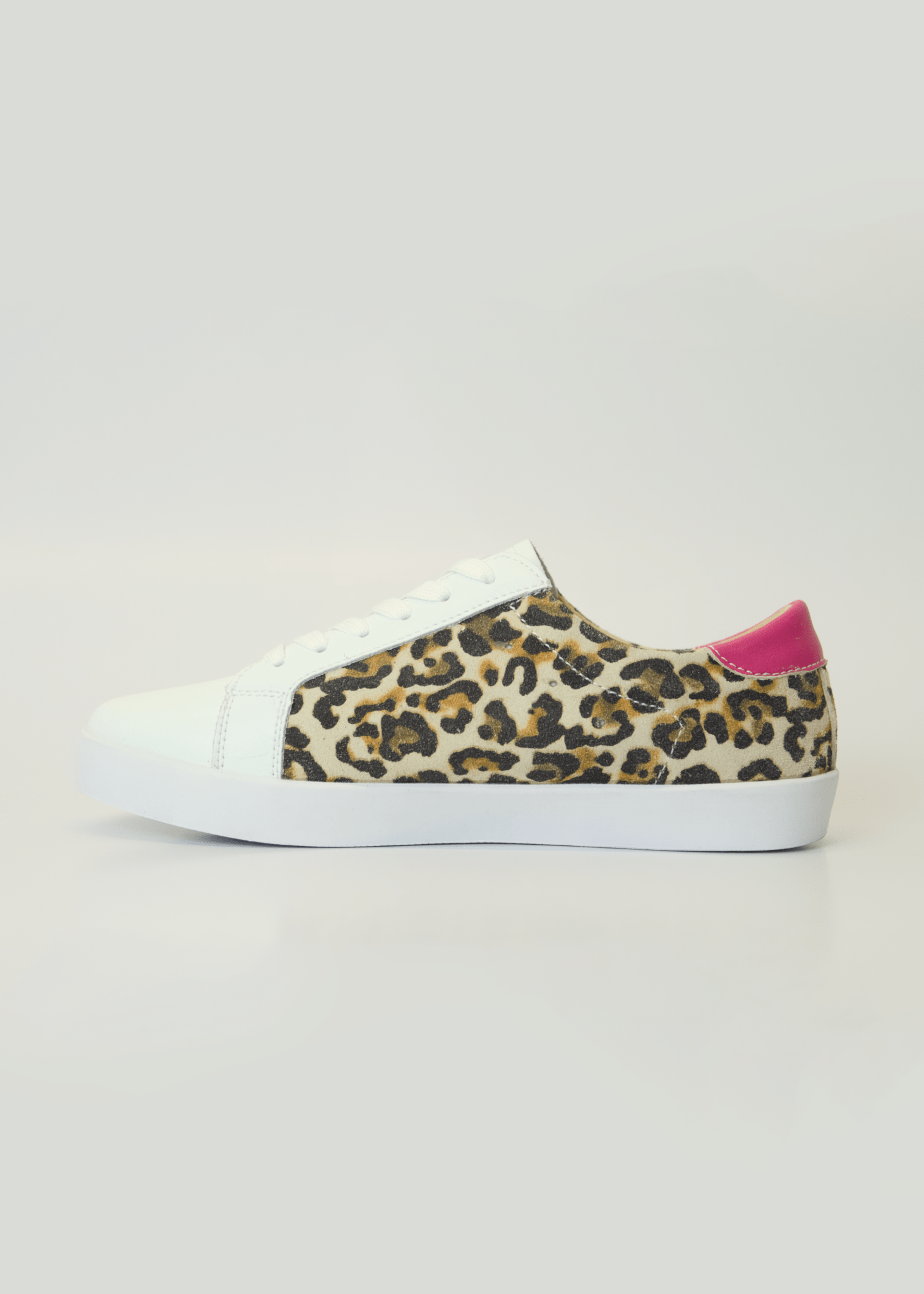 View our Sydney Leather Sneaker In Leopard And Pink Glitter - by Tribute Store