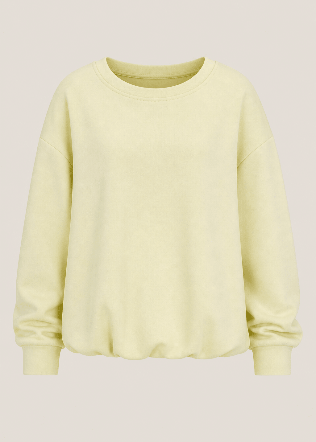 View our Tacoma Bubble Hem Sweater In Butter Yellow - by Tribute Store
