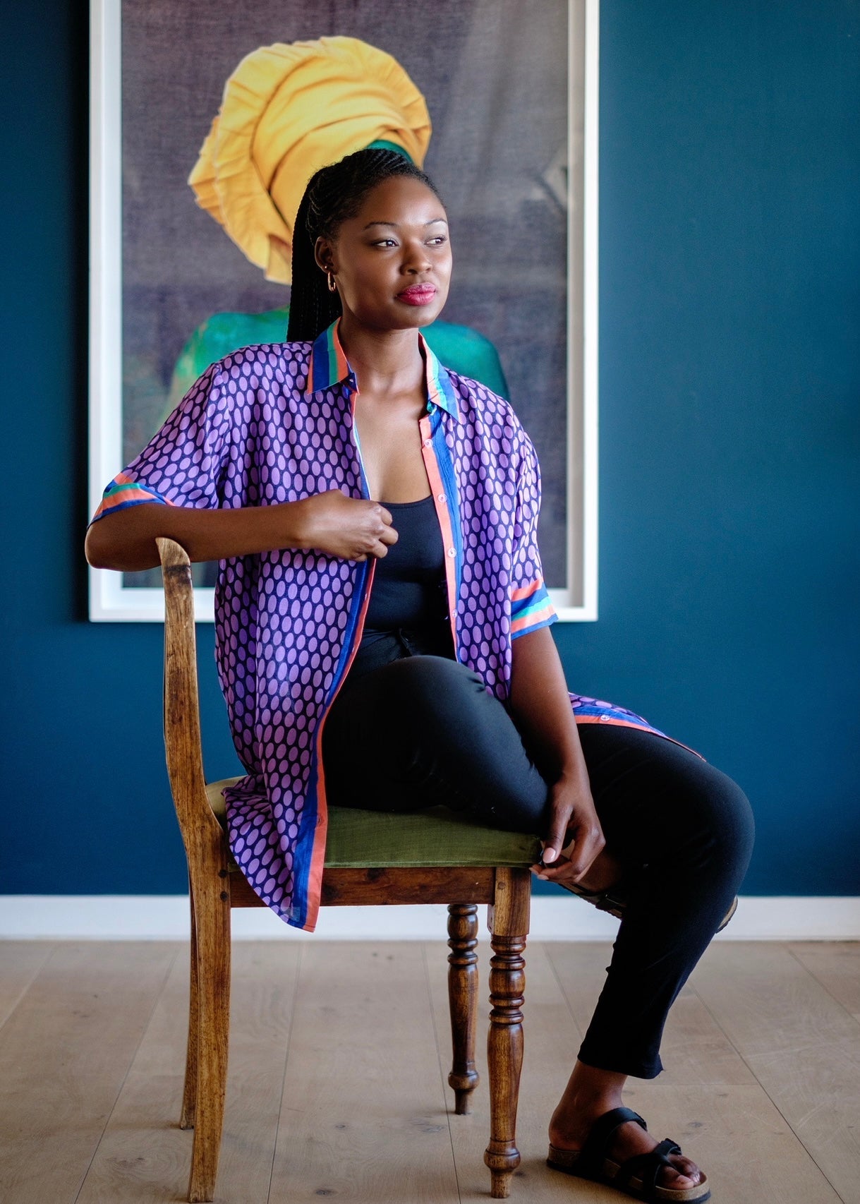 View our Thandi Playsuit Shorts Set In Purple - by Tribute Store