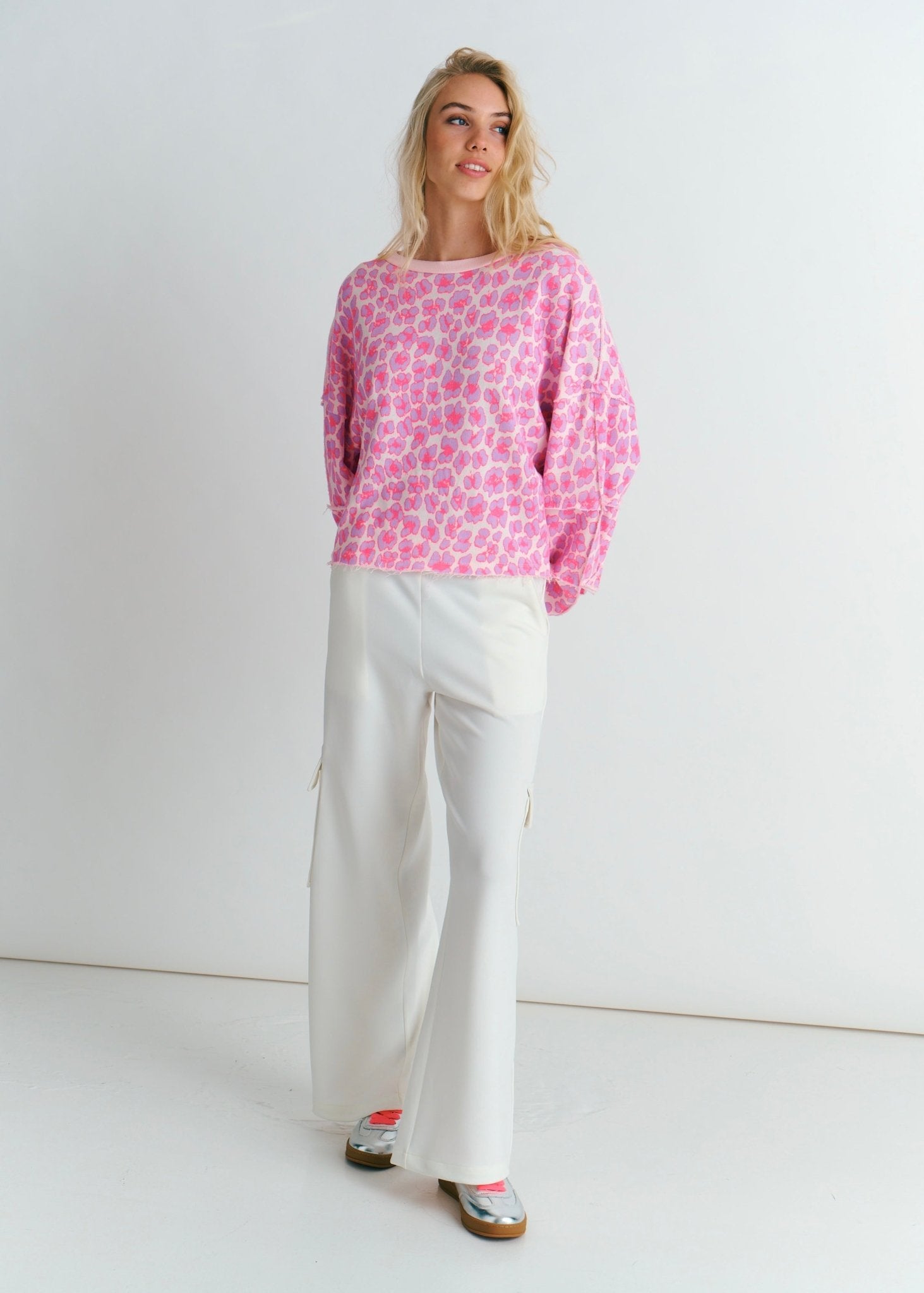 View our The Luxe Wide - Leg Cargo Pants In White - by Tribute Store