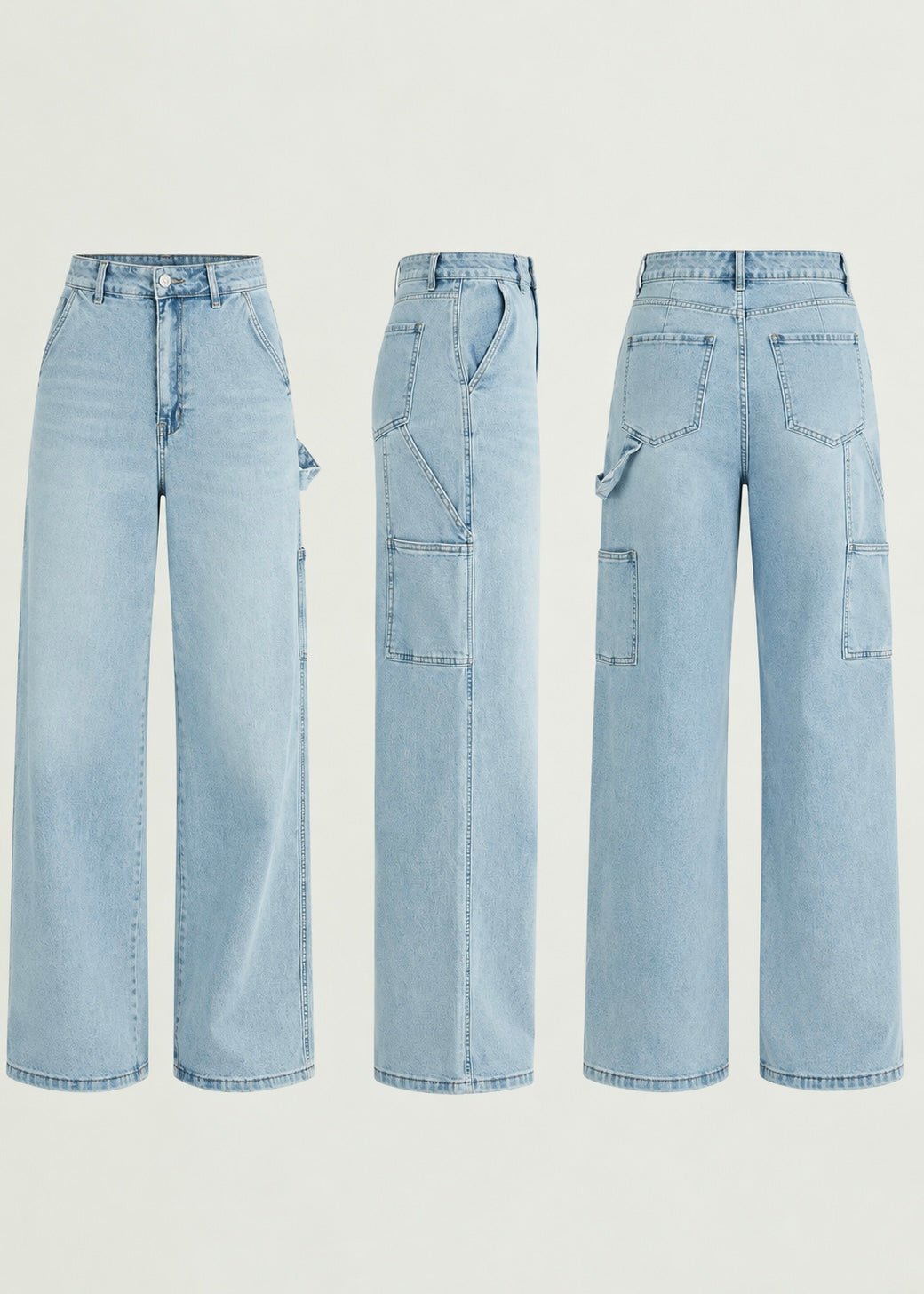 View our The Utility Wide-Leg Denim - by Tribute Store