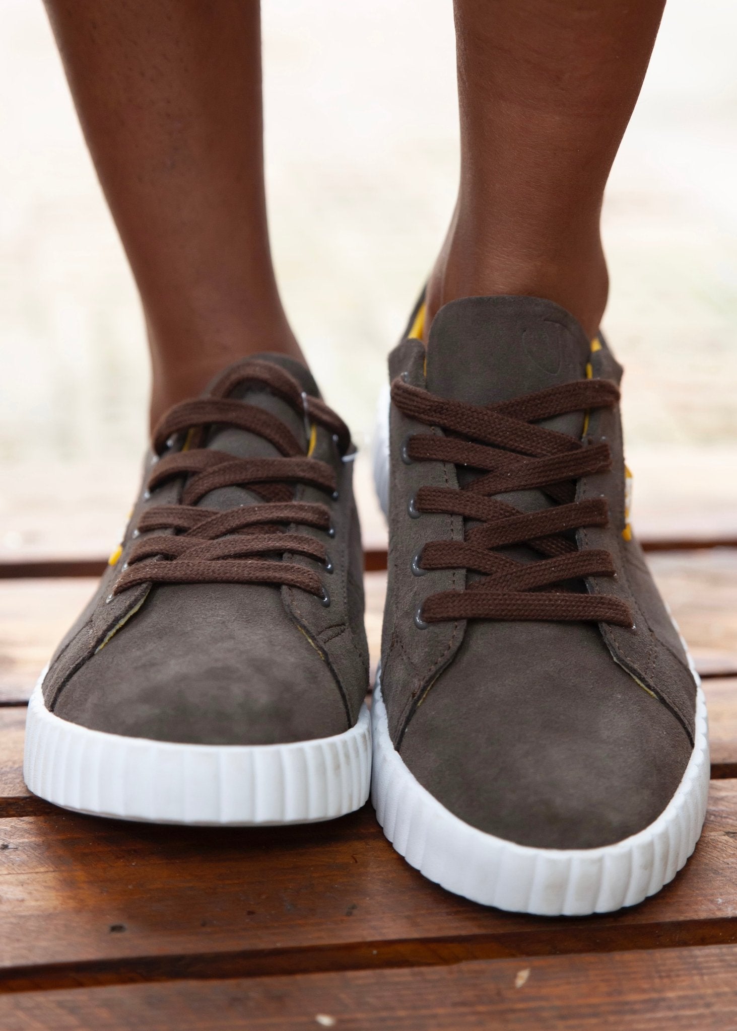 View our Valentina Leather Sneaker In Chestnut - by Tribute Store