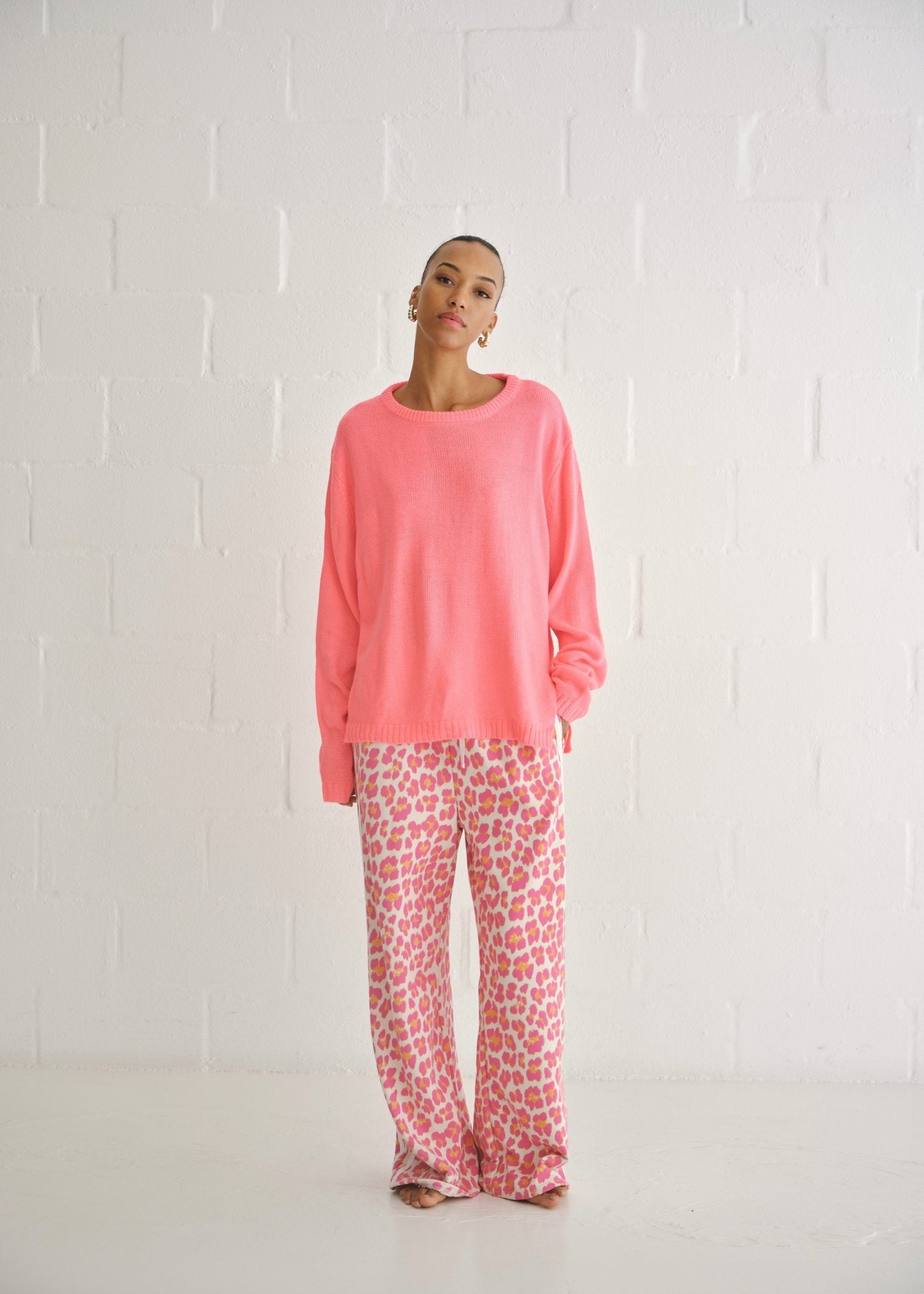 View our Vibrant Coral Oversized Knit - by Tribute Store