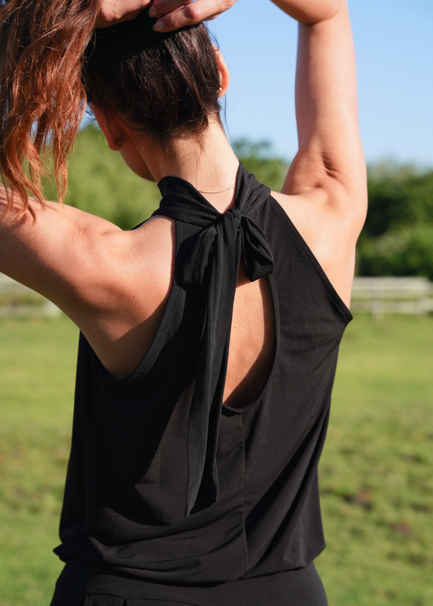 View our Zarah Halterneck Jumpsuit in Black - by Tribute Store