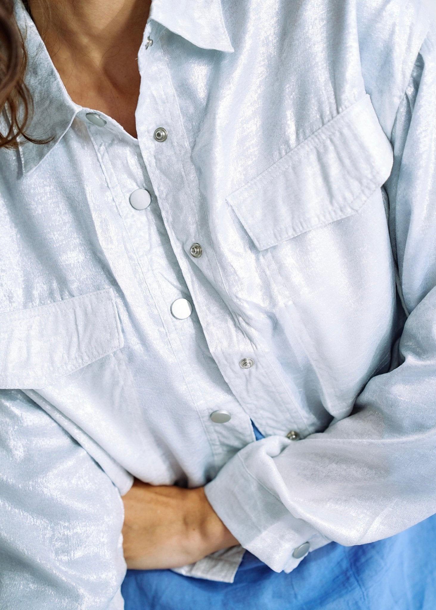 View our Shimmer Summer Jacket in White - The ultimate JACKETS created by TRIBUTE and sold here, at Tribute Store