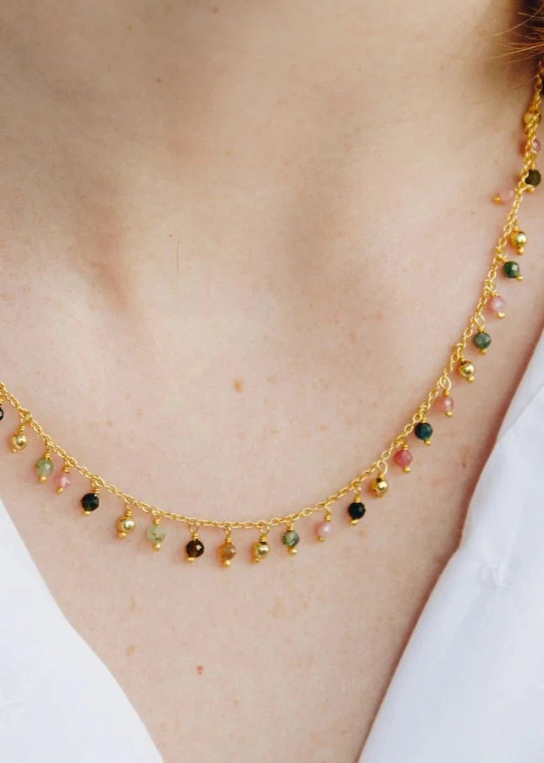 View our Tourmaline Charm Necklace - The ultimate ACCESSORIES created by Robyn Real Jewels and sold here, at Tribute Store