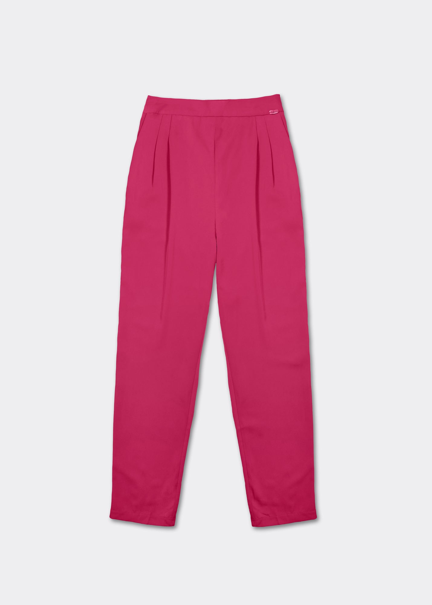 View our High Waisted Cigarette Pants In Fuchsia - by Tribute Store