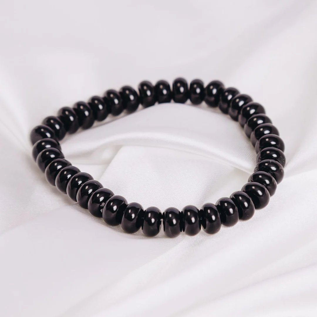 Black Onyx Button Bracelet 8mm - Tribute StoreRobyn Real Jewels