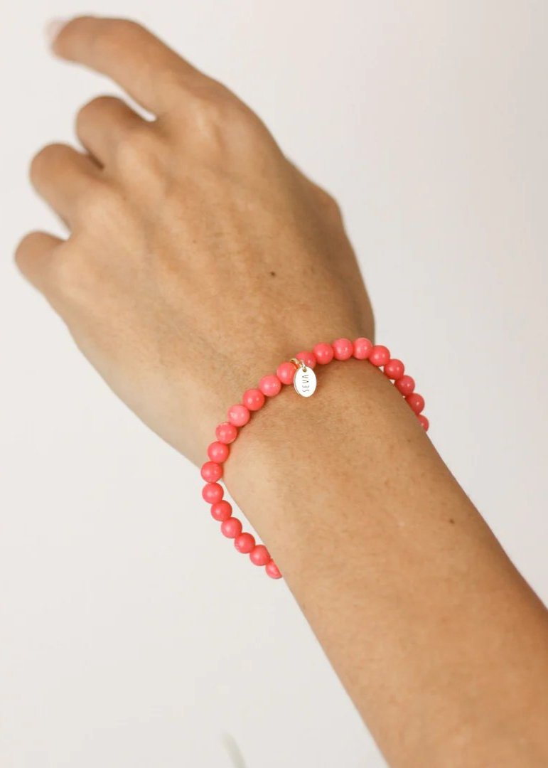 View our Pink Coral Bracelet - The ultimate ACCESSORIES created by Robyn Real Jewels and sold here, at Tribute Store