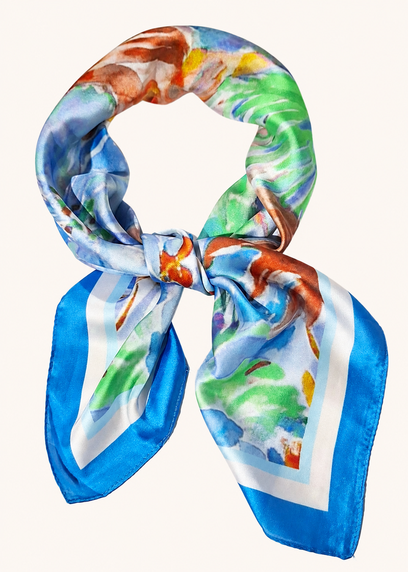 Watercolour Garden Square Scarf
