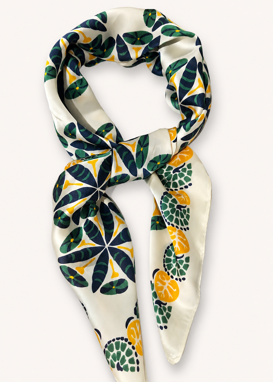 Citrus Bloom Square Scarf