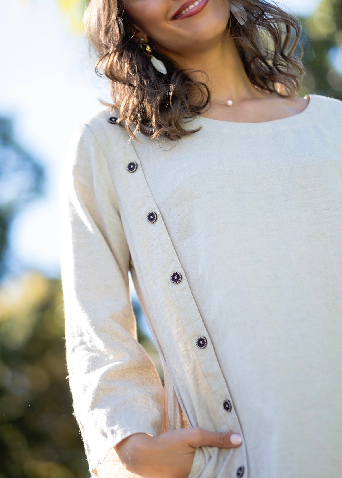Vernazza Dress in Sandstone