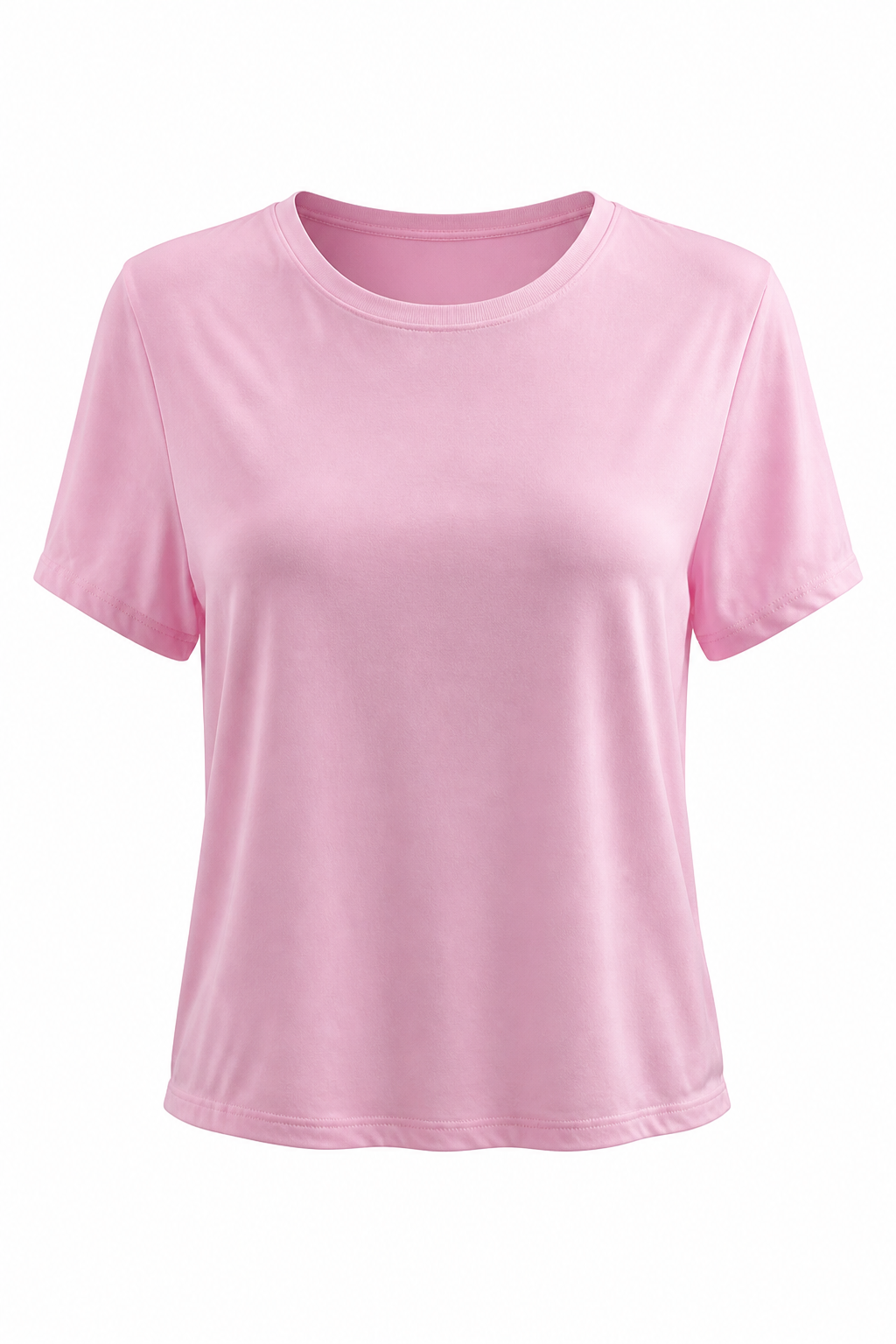 Capri Italian Silk Blend Tee in Pink